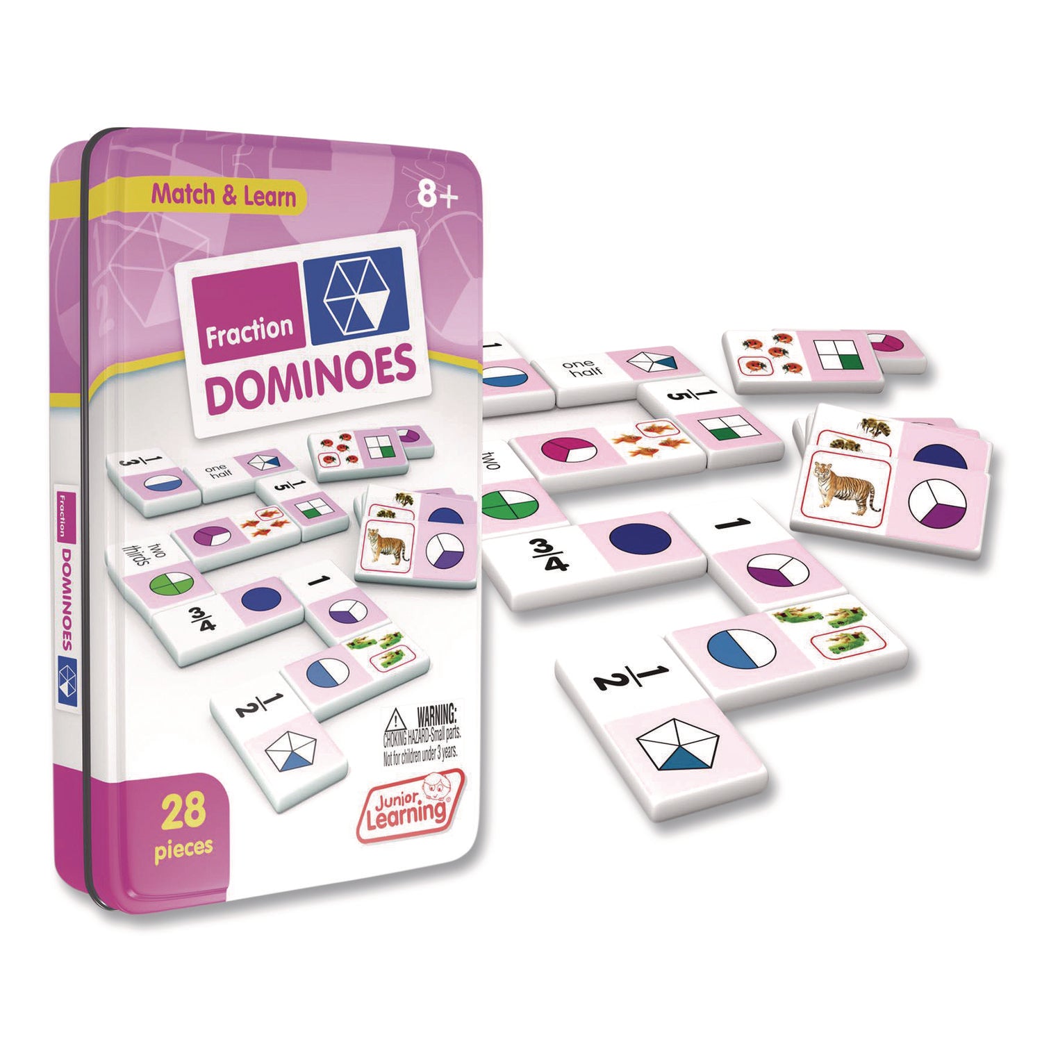 Junior Learning Inc® Fraction Dominoes, Ages 8 to 12