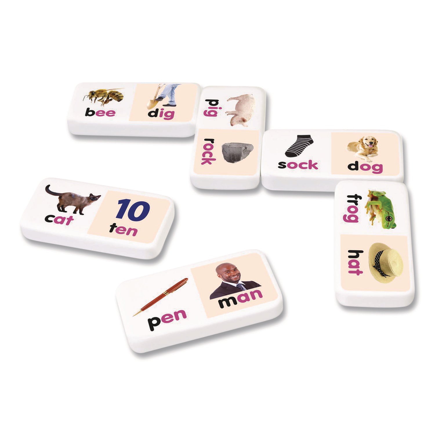 Junior Learning Inc® Rhyming Words Dominoes, Ages 4 to 10