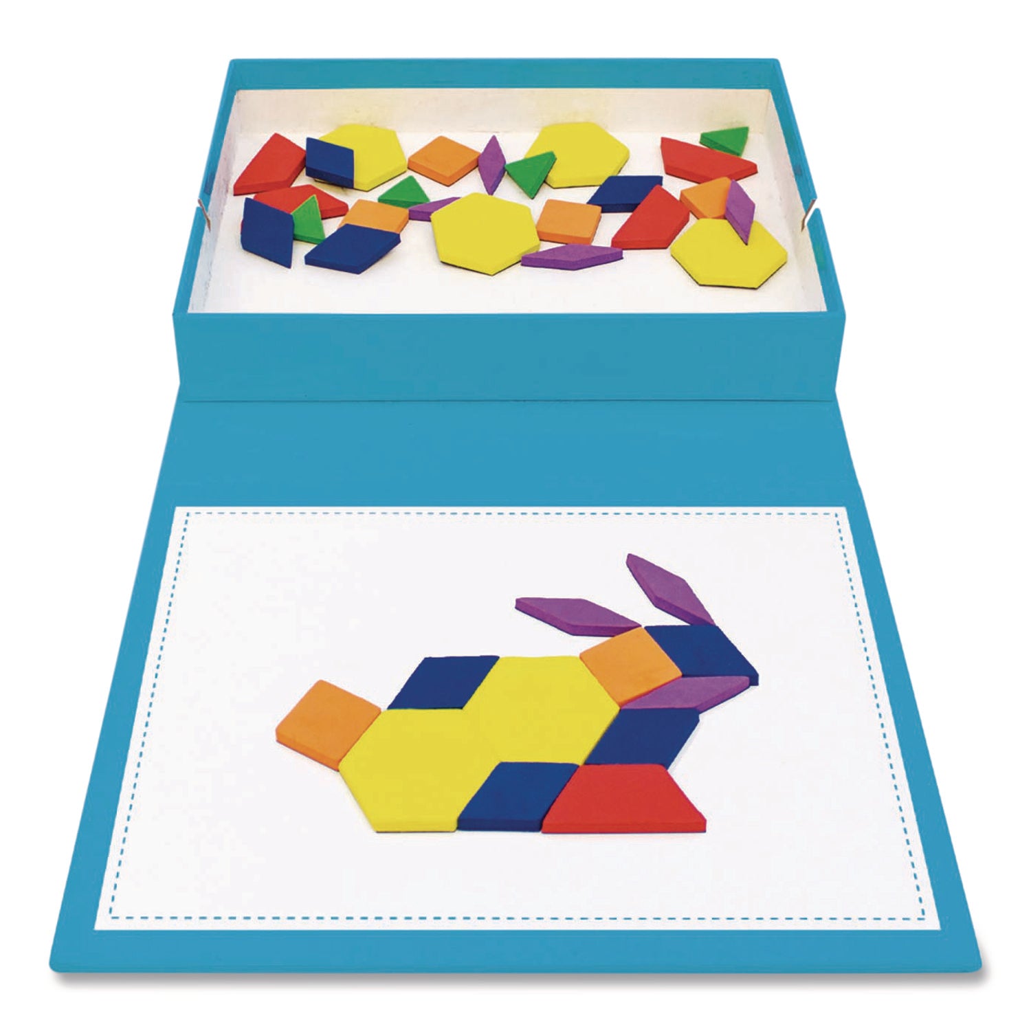 Junior Learning Inc® Rainbow Pattern Blocks, Ages 3 to 4
