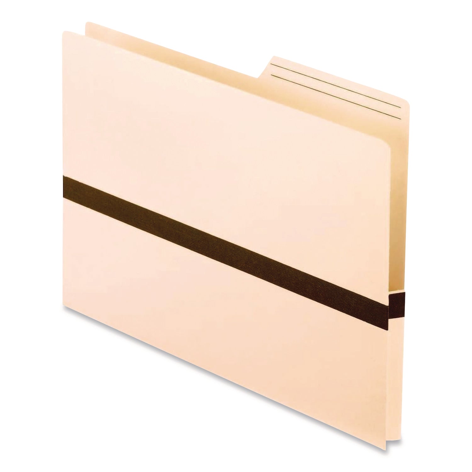 Pendaflex® Drop Front Reinforced File Pocket, 1" Expansion, Letter Size, Manilla/Brown, 50/Box