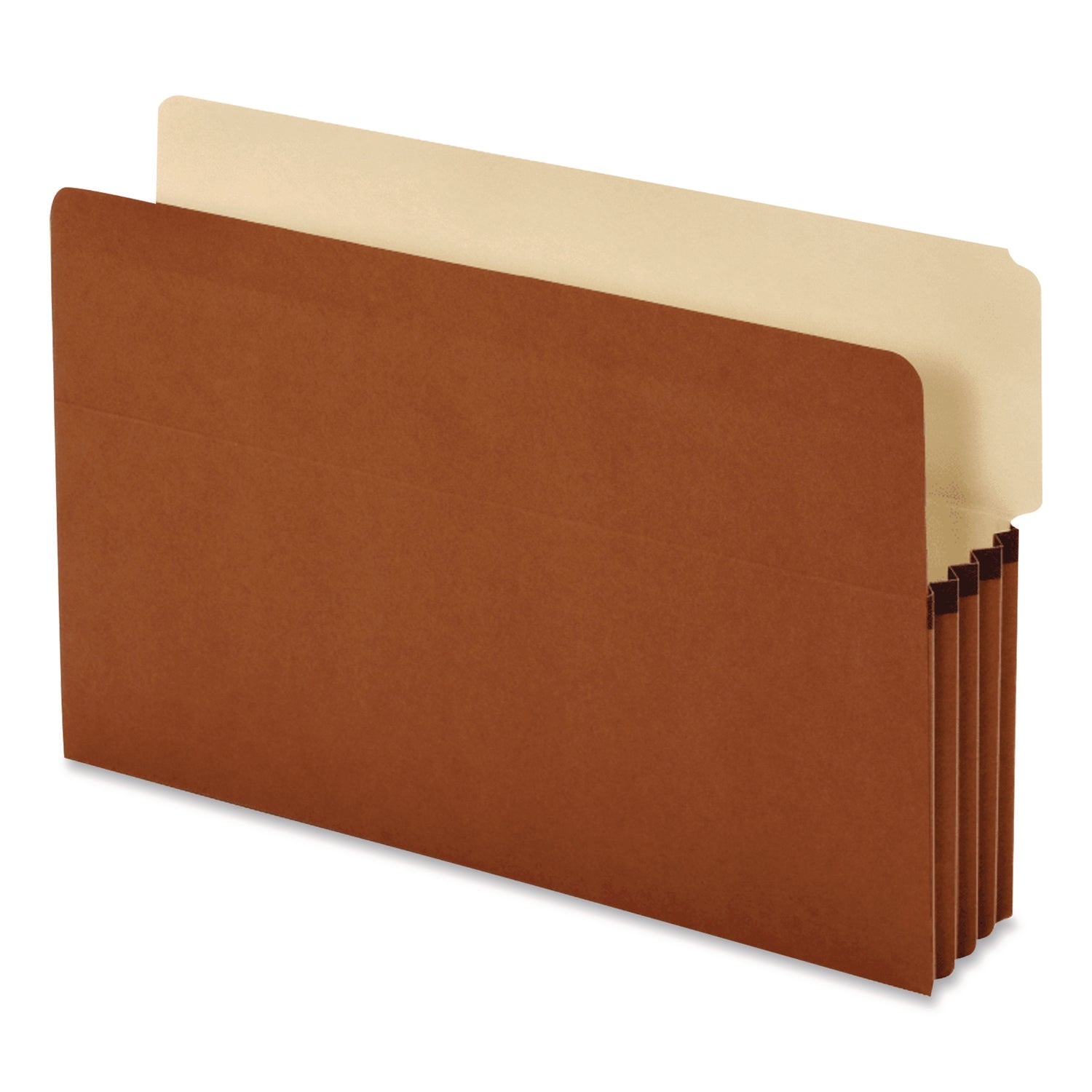 Pendaflex® End Tab FIle Pocket, 3.5" Expansion, Legal Size, Redrope, 10/Box