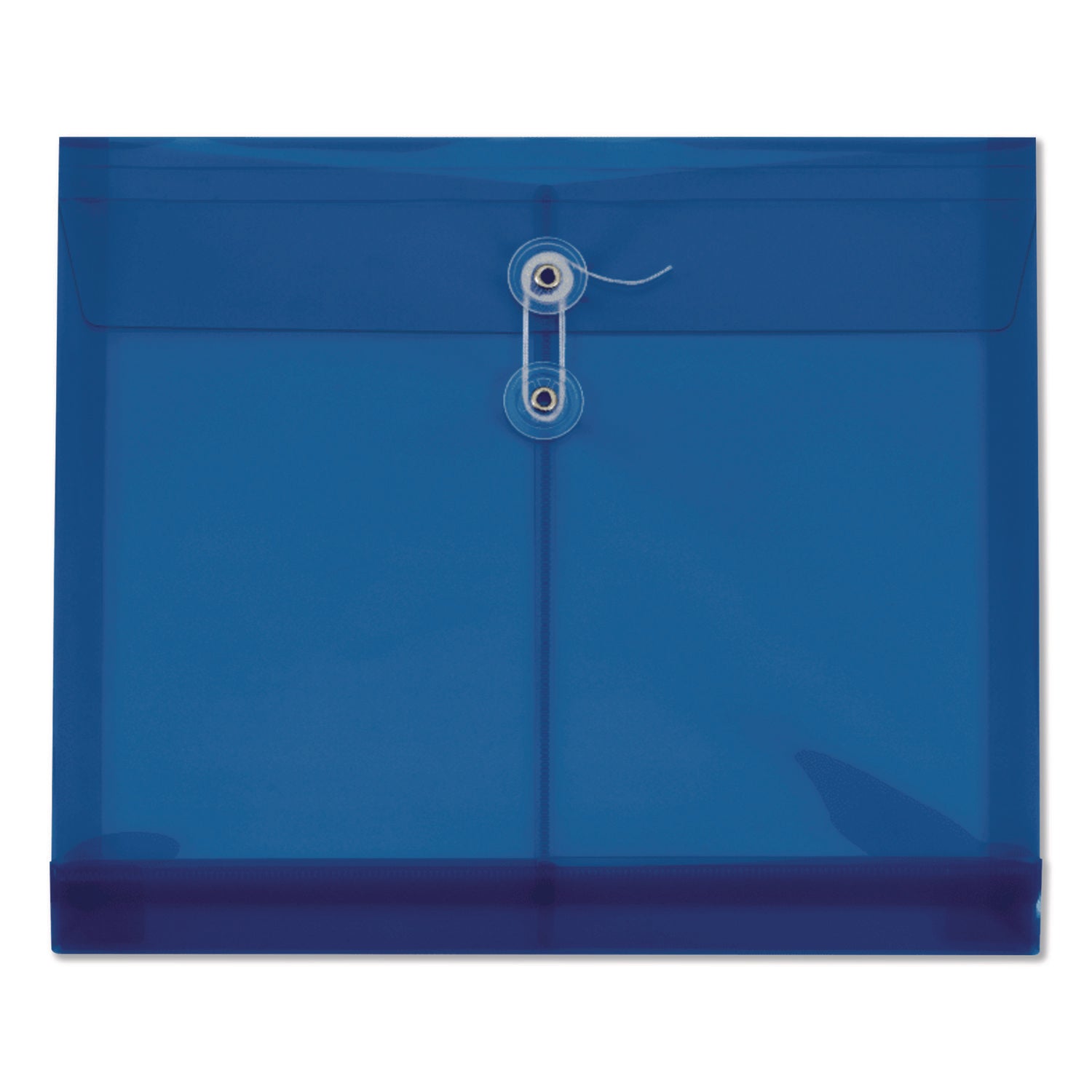Pendaflex® Poly Document File, String and Button Closure, 10 x 13, Blue, 5/Pack