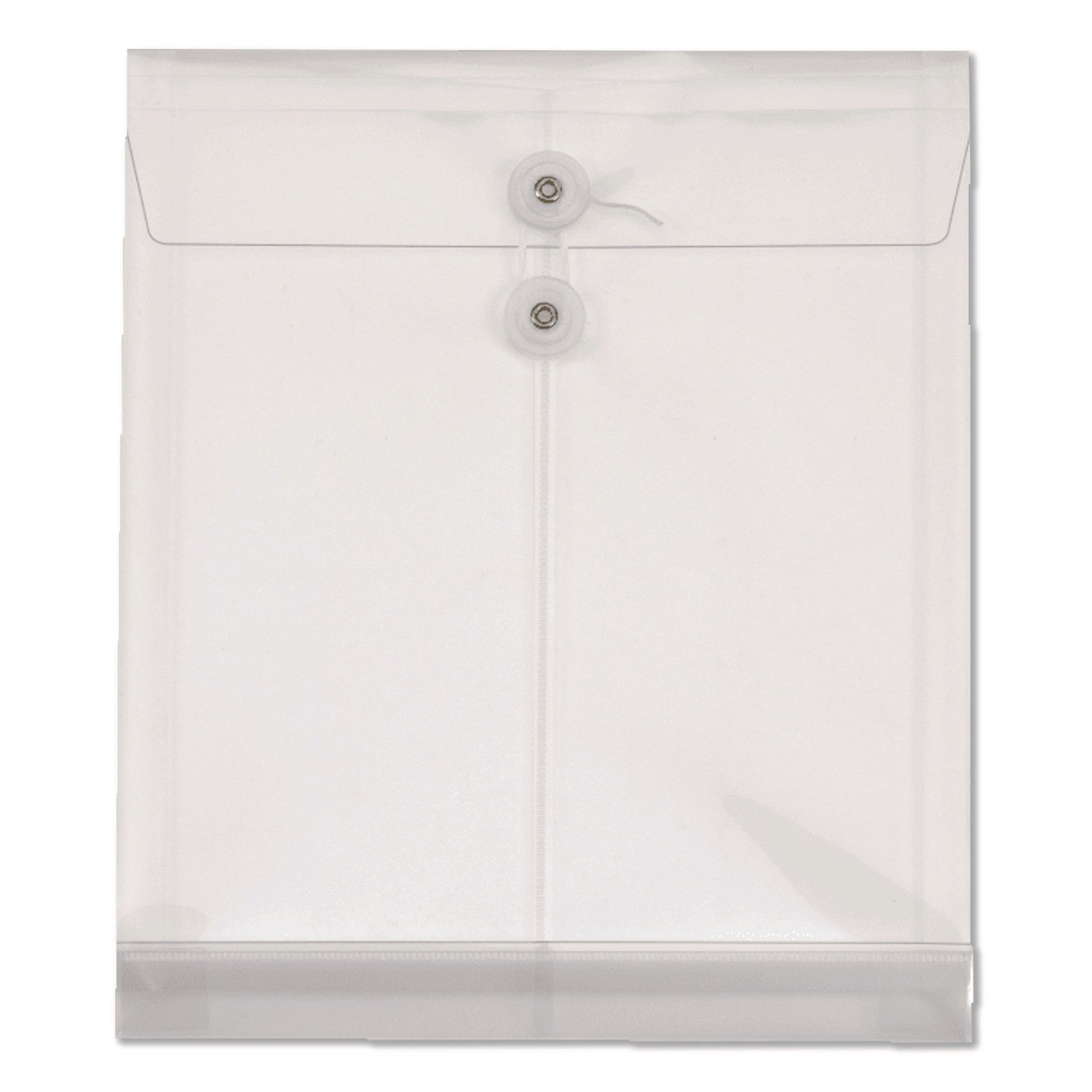 Pendaflex® Poly Document File, String and Button Closure, 9.75" w, Clear, 5/Pack