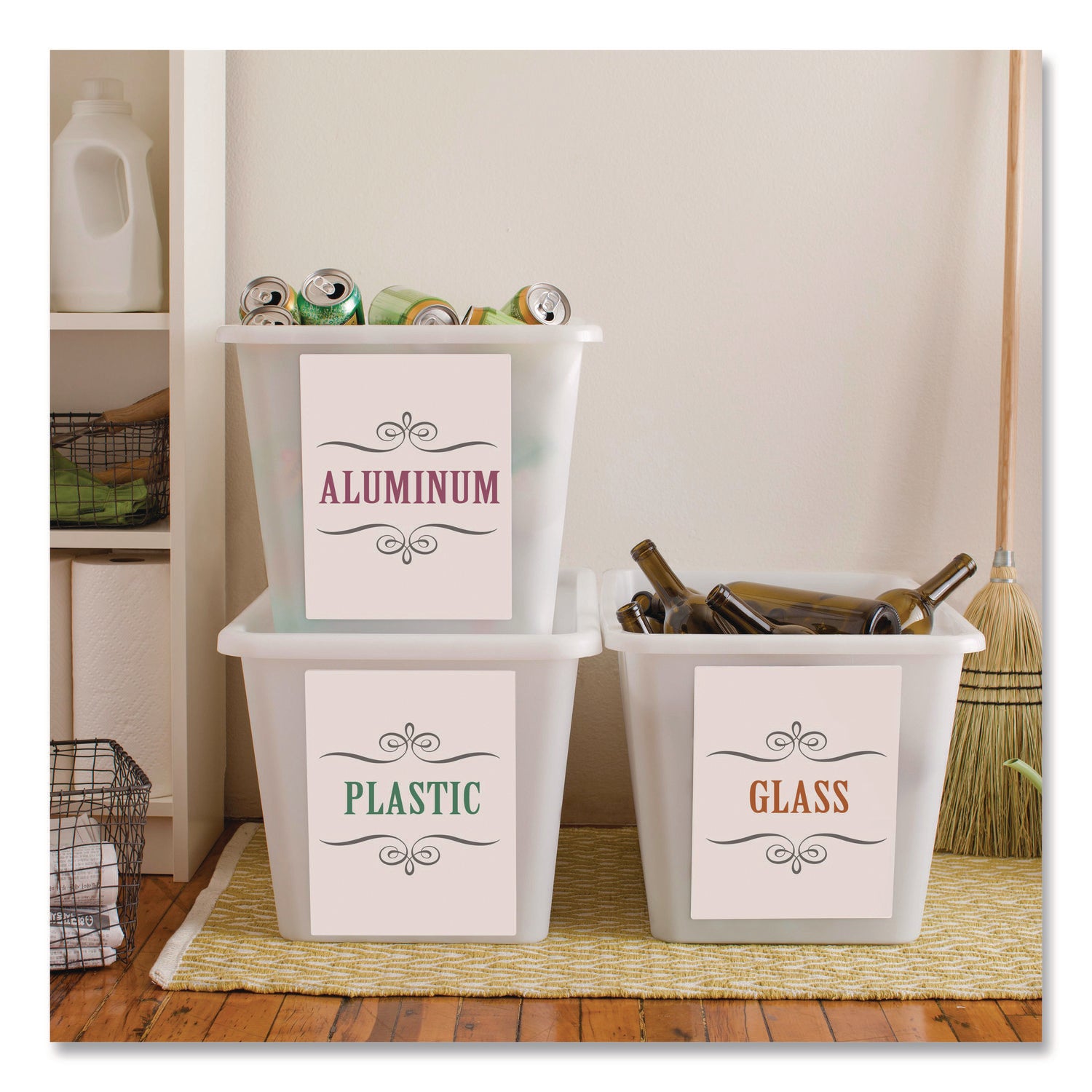 Avery® White Shipping Labels-Bulk Packs, Inkjet/Laser Printers, 8.5 x 11, White, 500/Carton