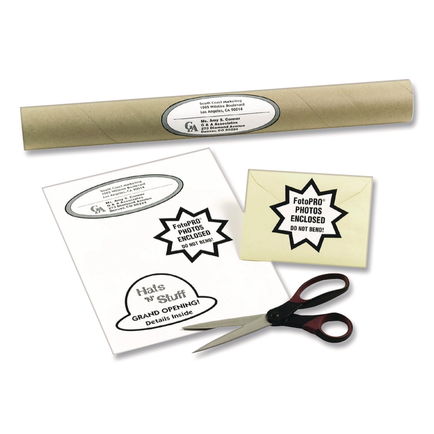 Avery® White Shipping Labels-Bulk Packs, Inkjet/Laser Printers, 8.5 x 11, White, 500/Carton