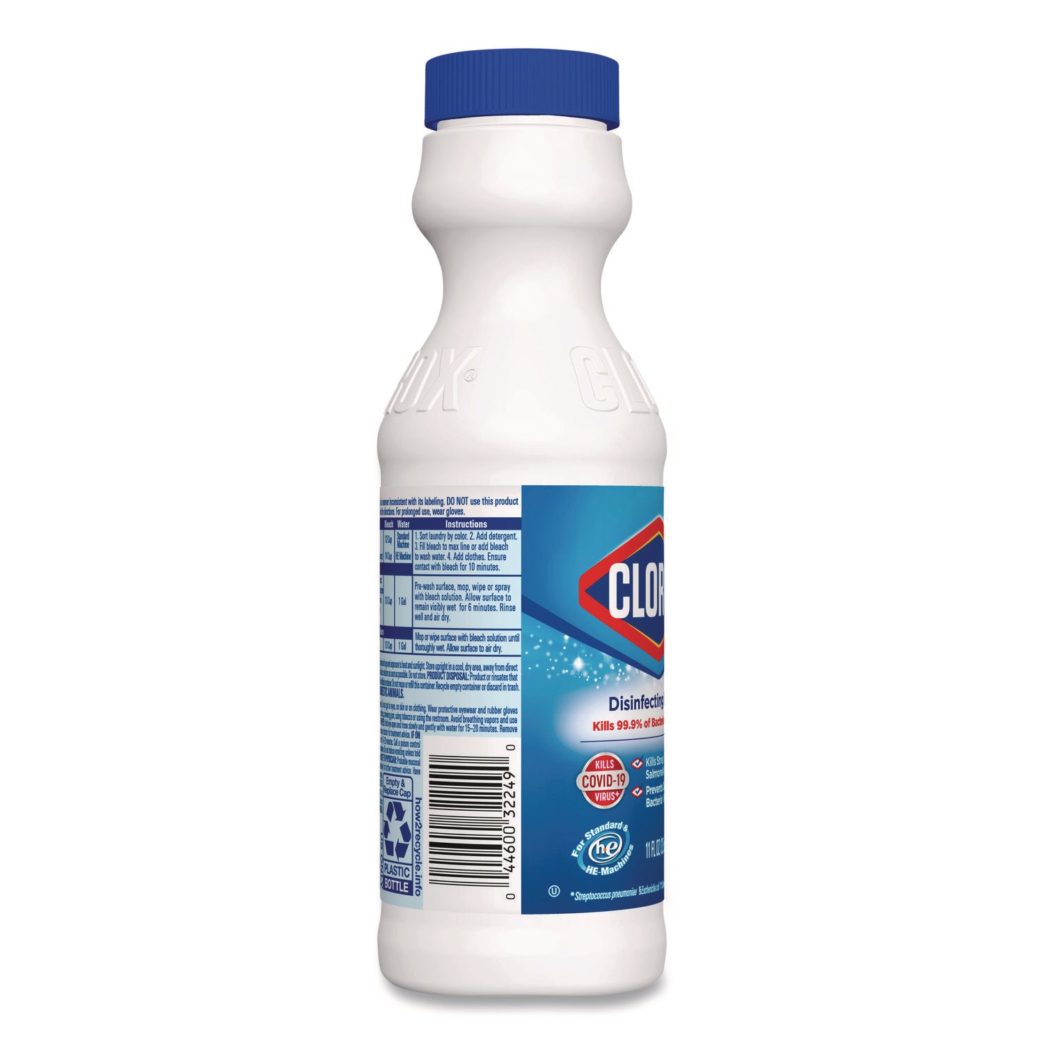 Clorox® Concentrated Regular Disinfecting Bleach, 11 oz Bottle, 28/Carton