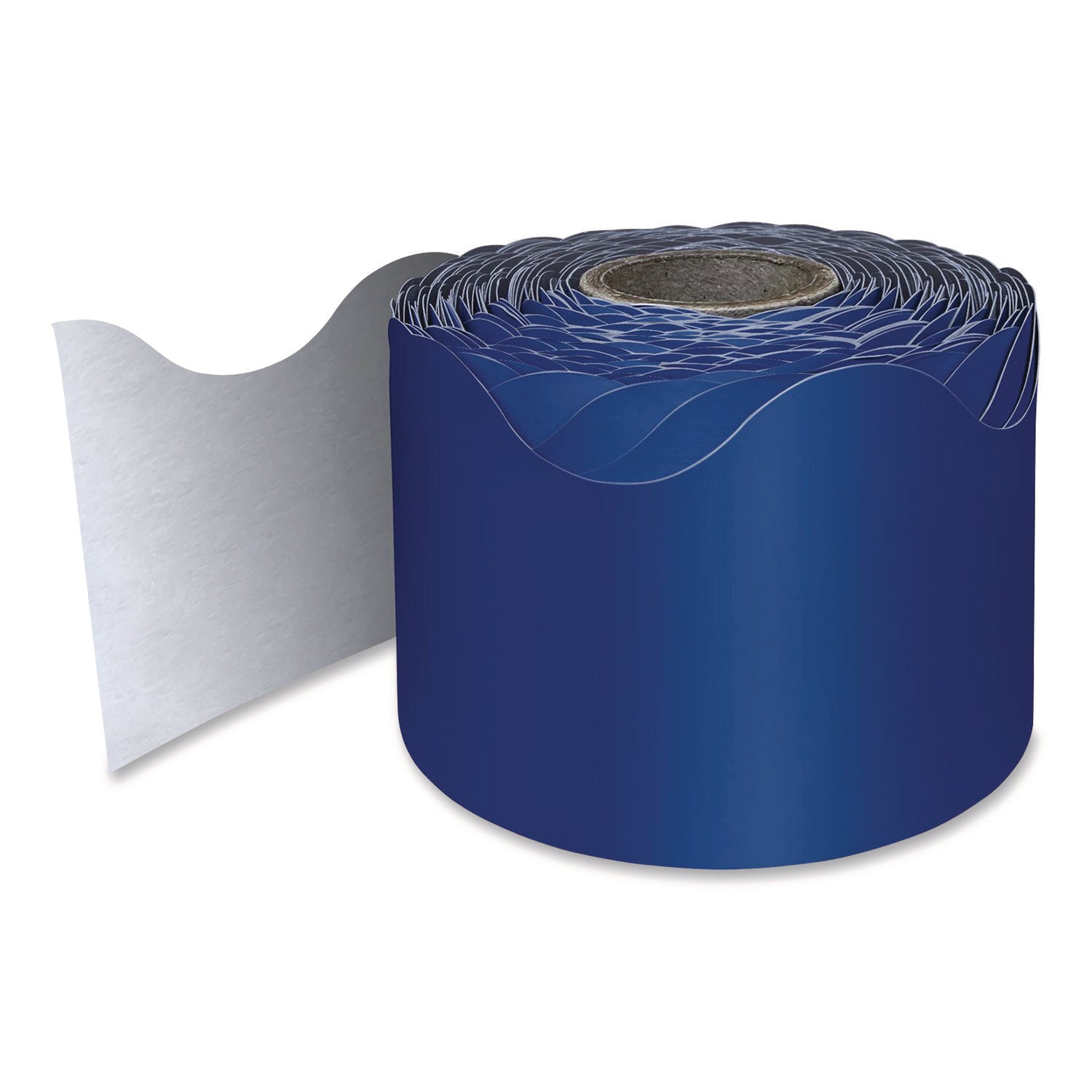 Carson-Dellosa Education Rolled Scalloped Border, 2.25" x 65 ft, Navy