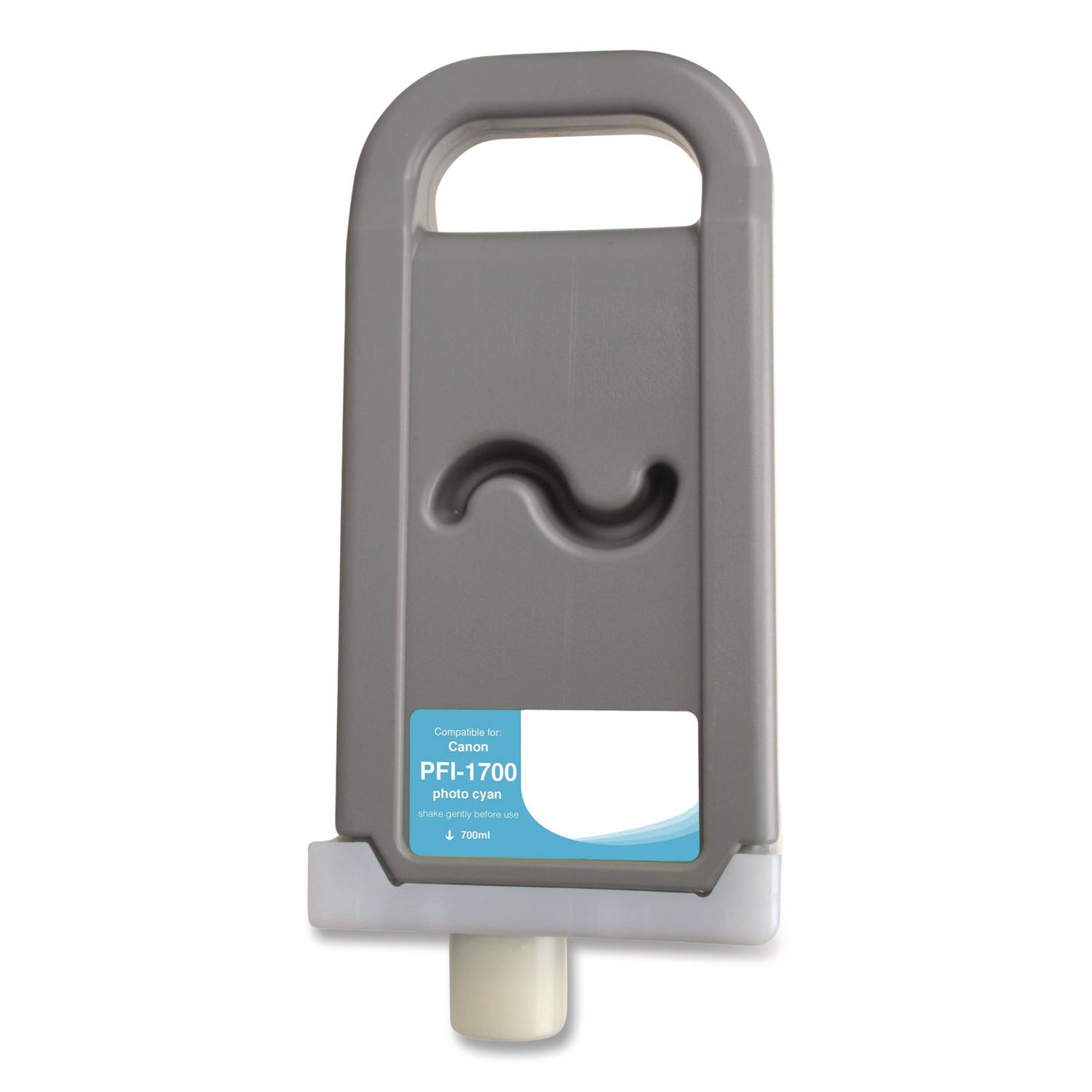 Innovera® Compatible Photo Cyan Ink, Replacement for PFI-1700 (0779C001AA), 700 mL