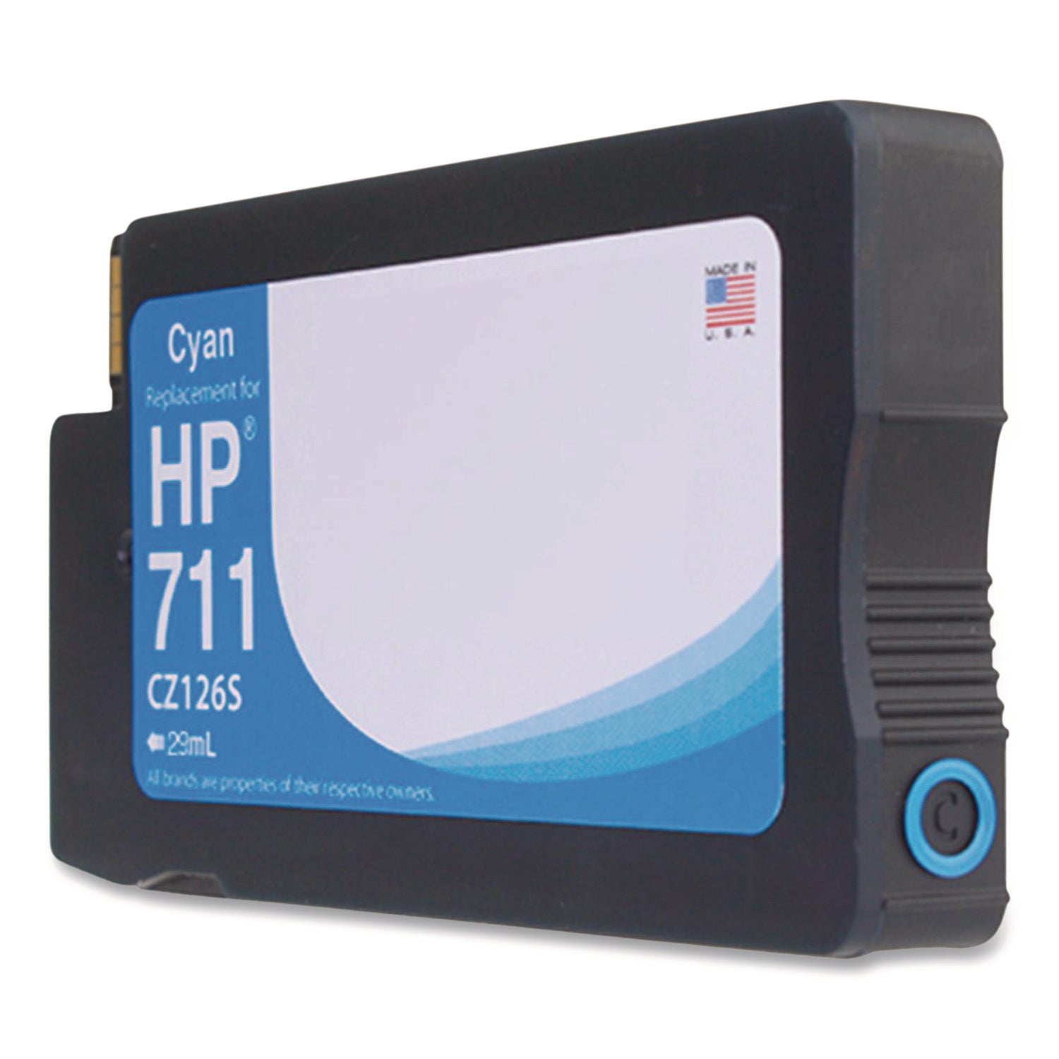 Innovera® Remanufactured Cyan Ink, Replacement for 711 (CZ130A), 29 mL