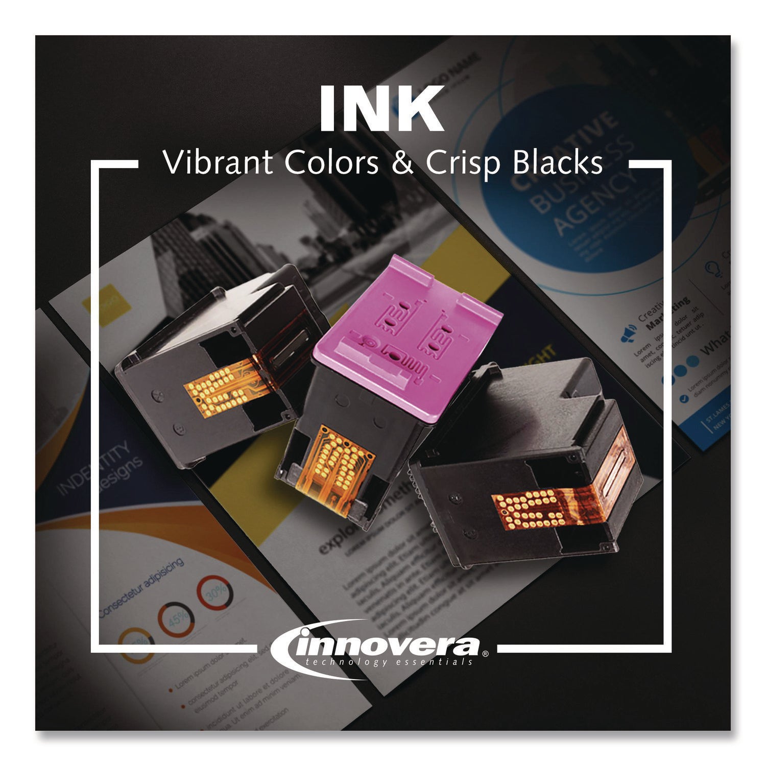 Innovera® Compatible Photo Black Ink, Replacement for PFI-1700 (0775C001AA), 700 mL