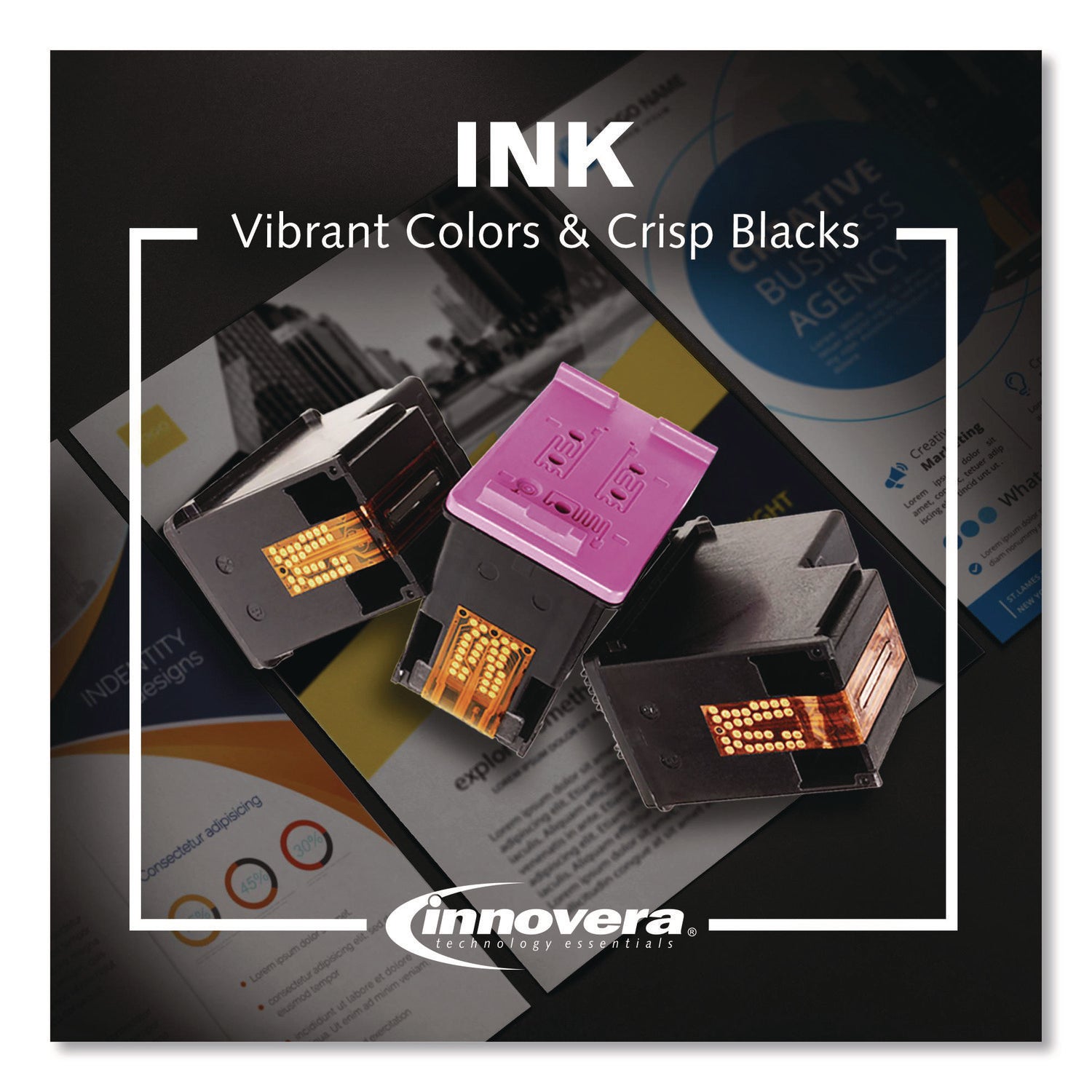 Innovera® Remanufactured Yellow High-Yield Ink, Replacement for 80 (C4848A), 350 mL