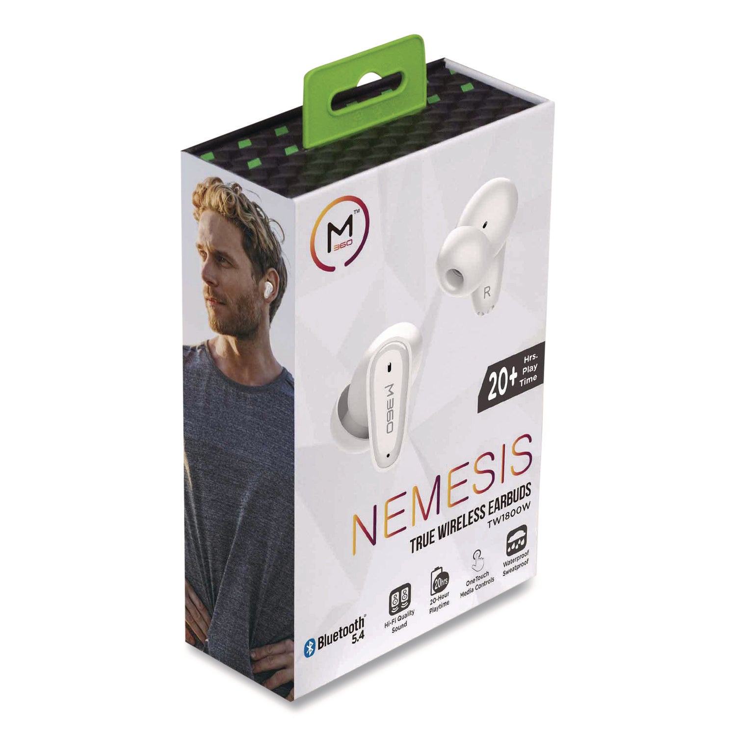 Morpheus 360® Nemesis True Wireless Earbuds, White
