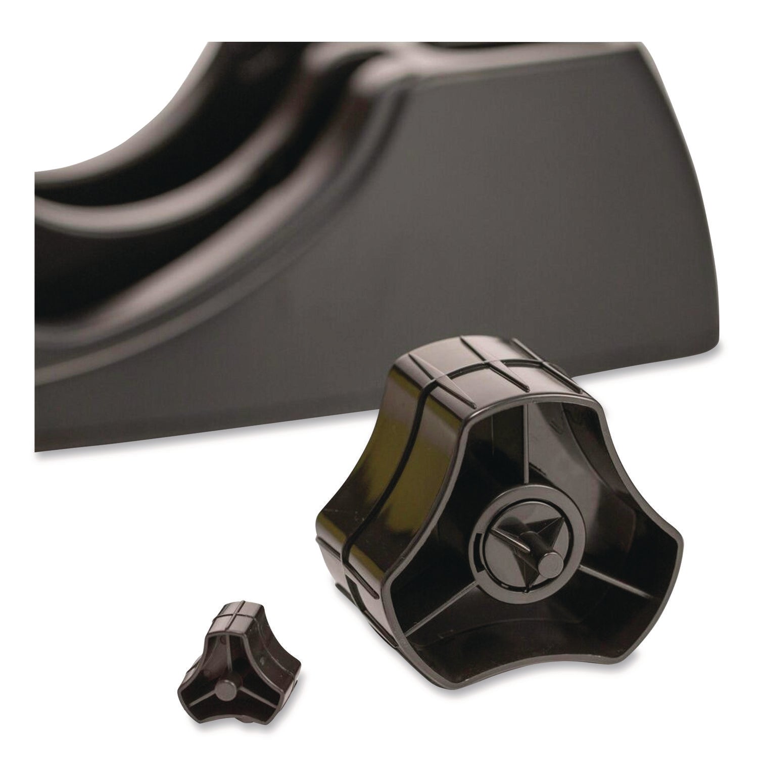 Officemate Tape Dispenser Replacement Core Set, 1" and 3" Core, Plastic, Black