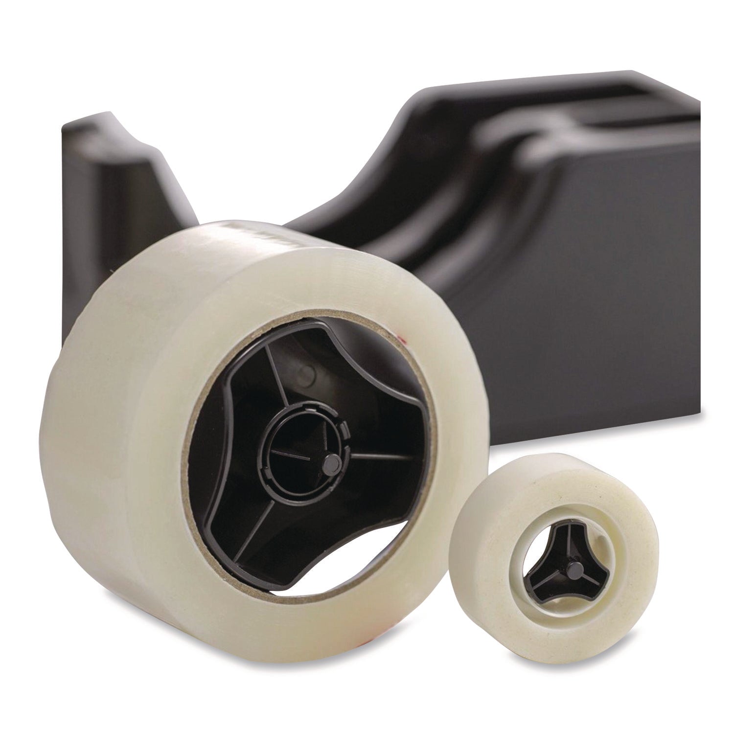 Officemate Tape Dispenser Replacement Core Set, 1" and 3" Core, Plastic, Black