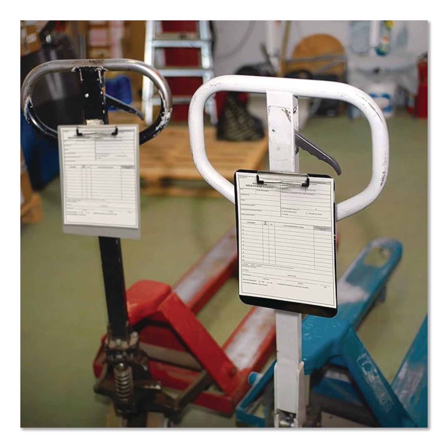 Officemate Plastic Magnetic Clipboard, 1.5" Clip Capacity, Holds 8 x 11.5 Sheets, Black