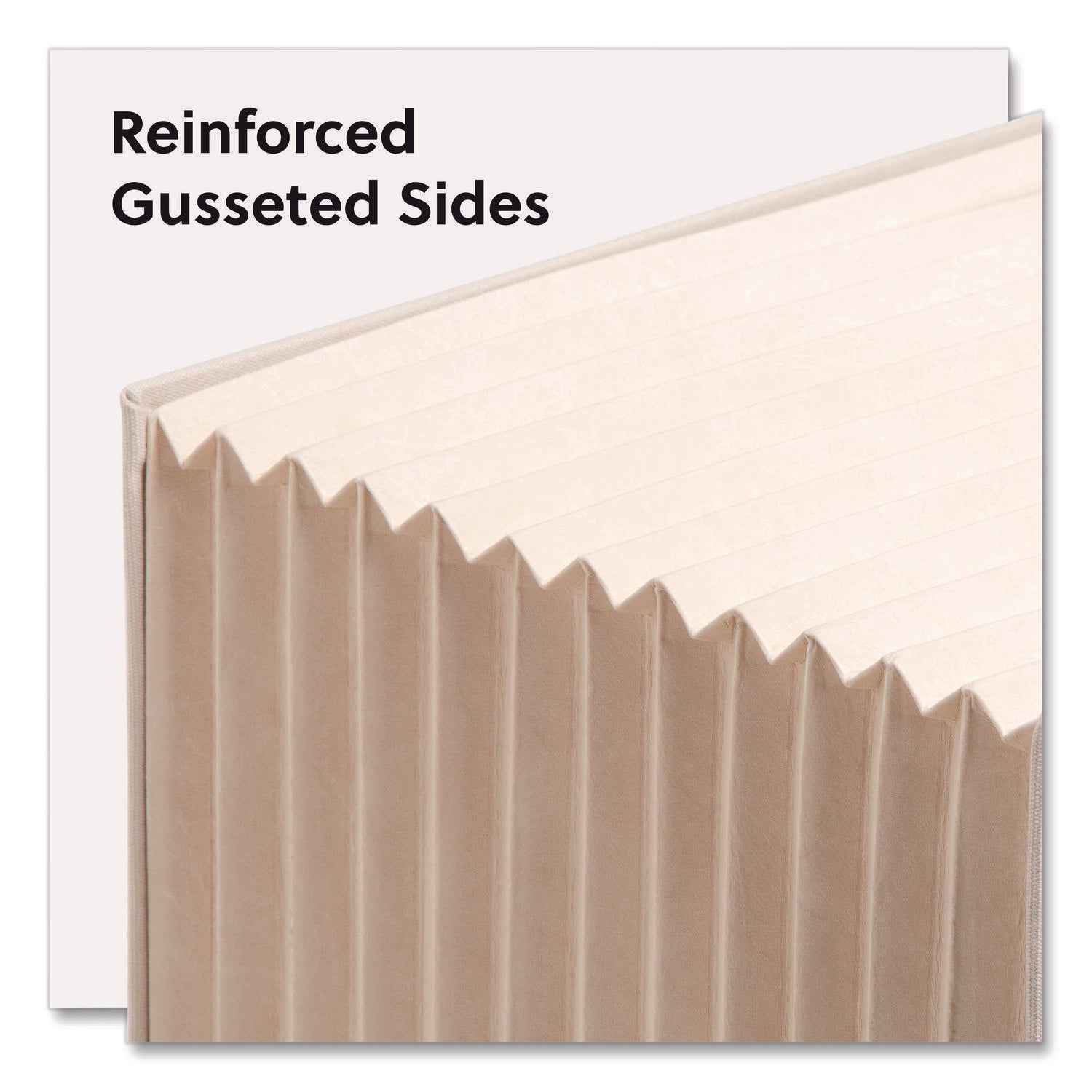 Smead Stadium File, 10.5" Expansion, 12 Sections, 1/3-Cut Tabs, Letter Size, Beige