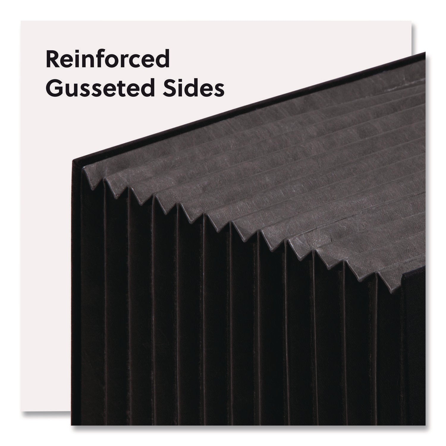 Smead Stadium File, 10.5" Expansion, 12 Sections, 1/3-Cut Tabs, Letter Size, Charcoal