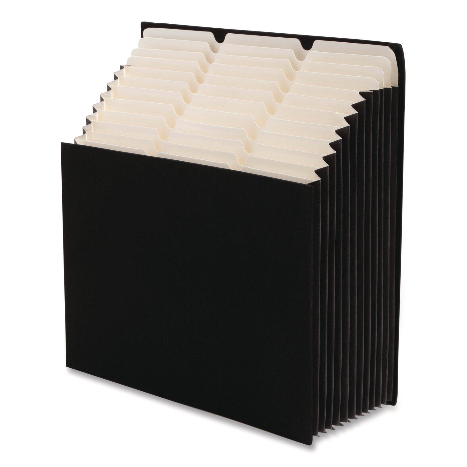 Smead Stadium File, 10.5" Expansion, 12 Sections, 1/3-Cut Tabs, Letter Size, Charcoal