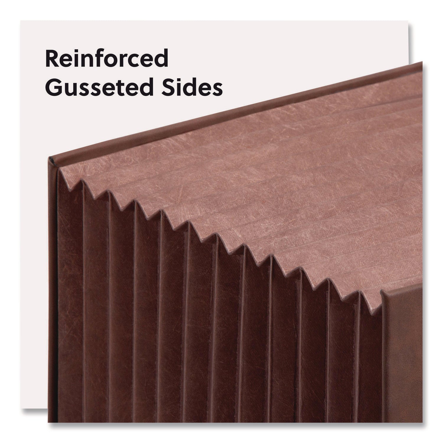 Smead Stadium File, 10.5" Expansion, 12 Sections, 1/3-Cut Tabs, Letter Size, Saddle