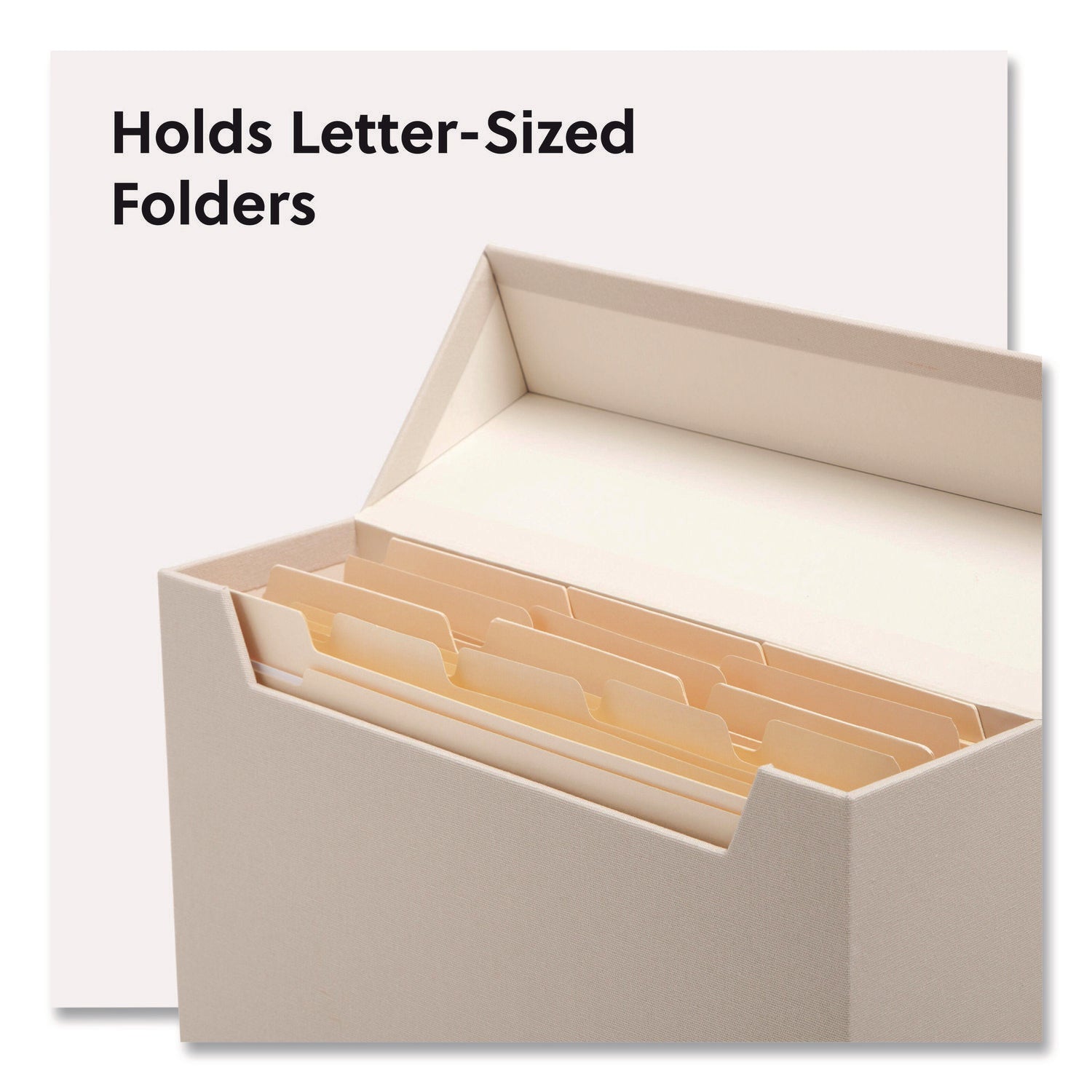 Smead Flip Top Box, Letter Files, 13 x 3.7 x 10, Beige