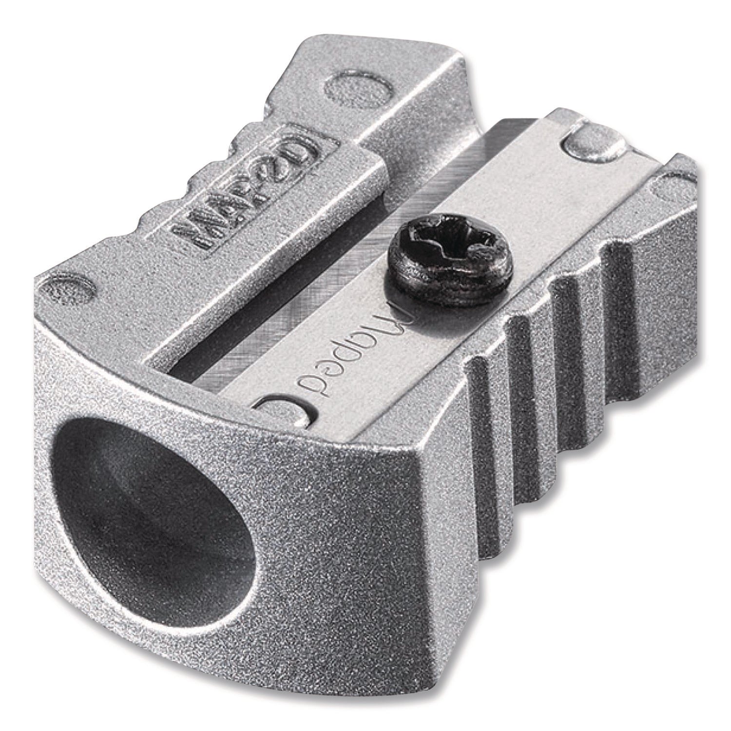 Maped Helix Classic 1-Hole Metal Pencil Sharpener, 2.26 x 0.49 x 4.33, Silver