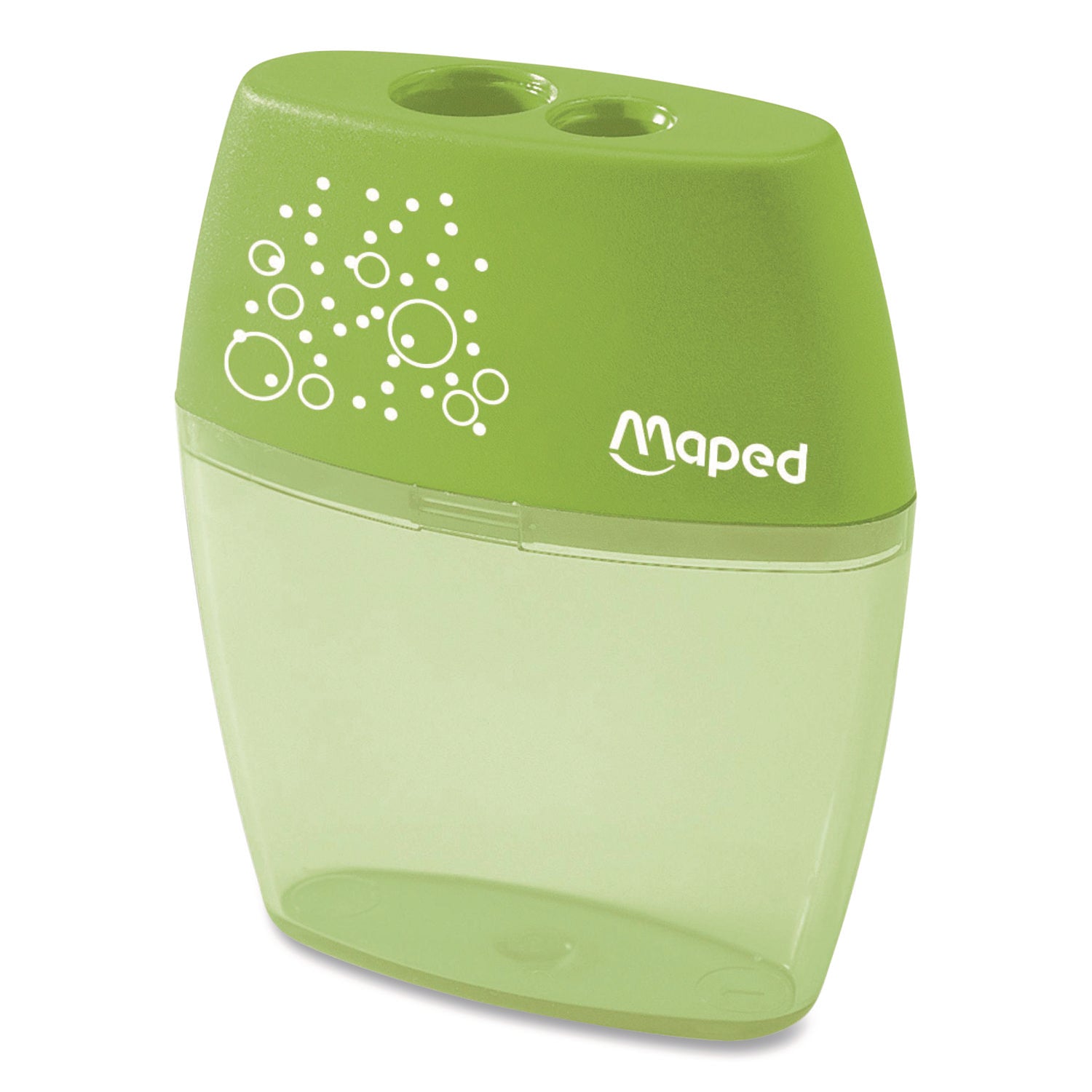 Maped Helix Shaker Two-Hole Canister Pencil Sharpener, 3.74 x 1.02 x 4.92, Randomly Assorted Color