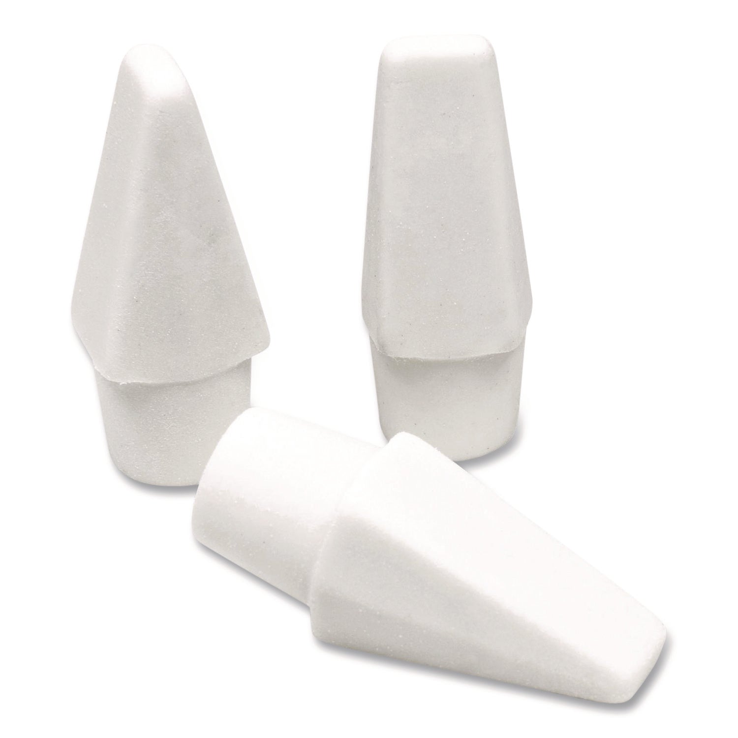 Maped Helix Professional Hi-Polymer Oversized Pencil Cap Erasers, For Pencil Marks, White, 10/Pack