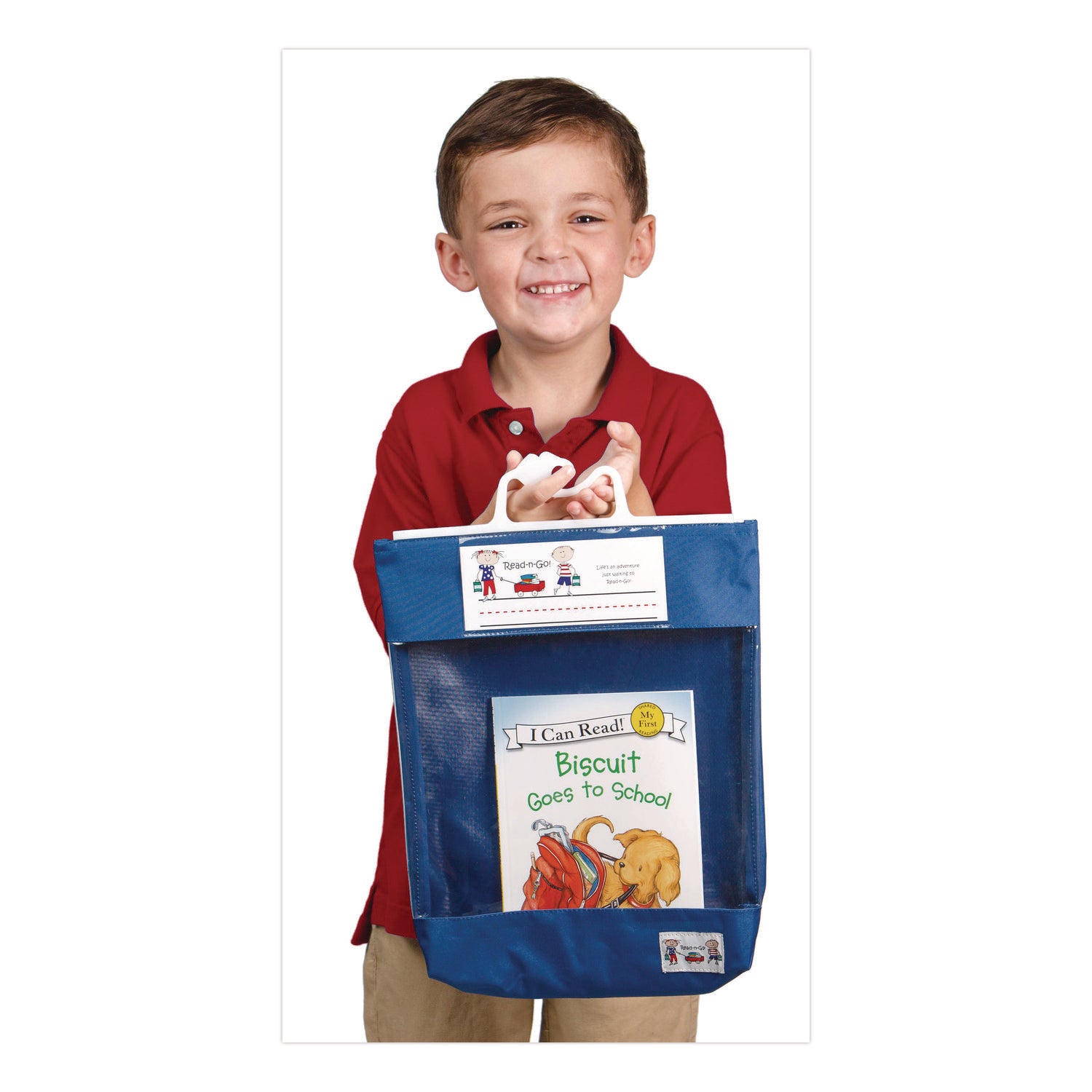 Victor® Seat Sack Read-n-Go Reading Bag, 10.5 x 2 x 16, Blue