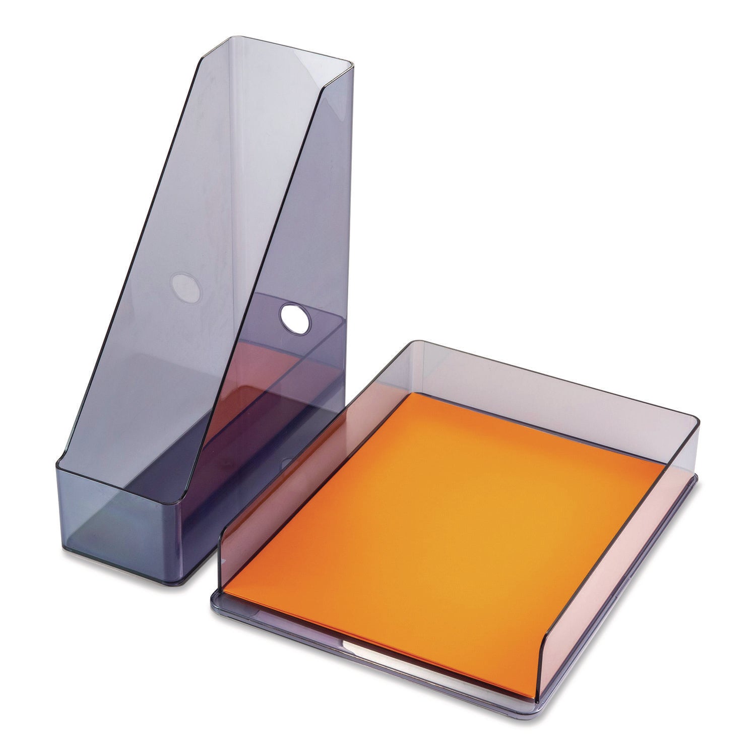 Officemate Desktop Document Organization Set, Letter-Sized Horizontal Tray, Magazine File