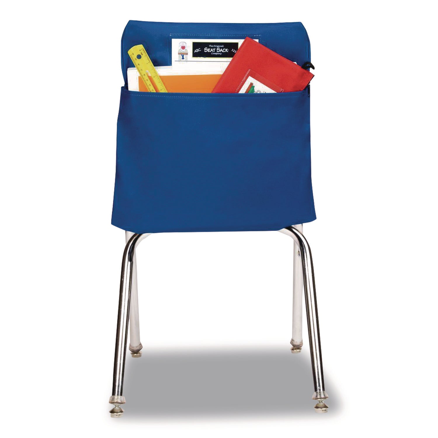 Victor® Elastic-Back Seat Sack for Chairs 12" to 17" Wide, 11 x 16 x 14, Fabric, Blue