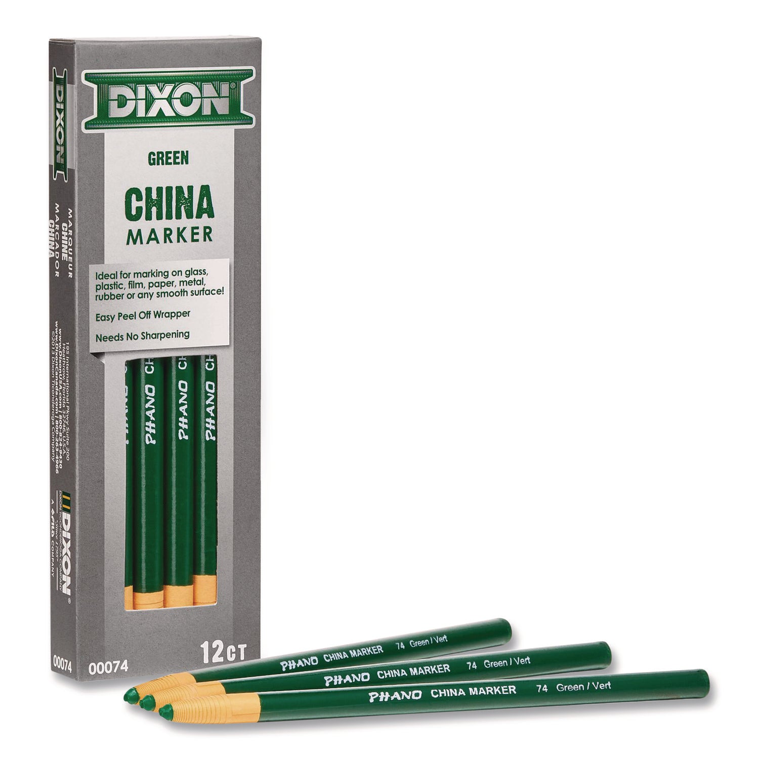 Dixon® China Marker, Green, Dozen