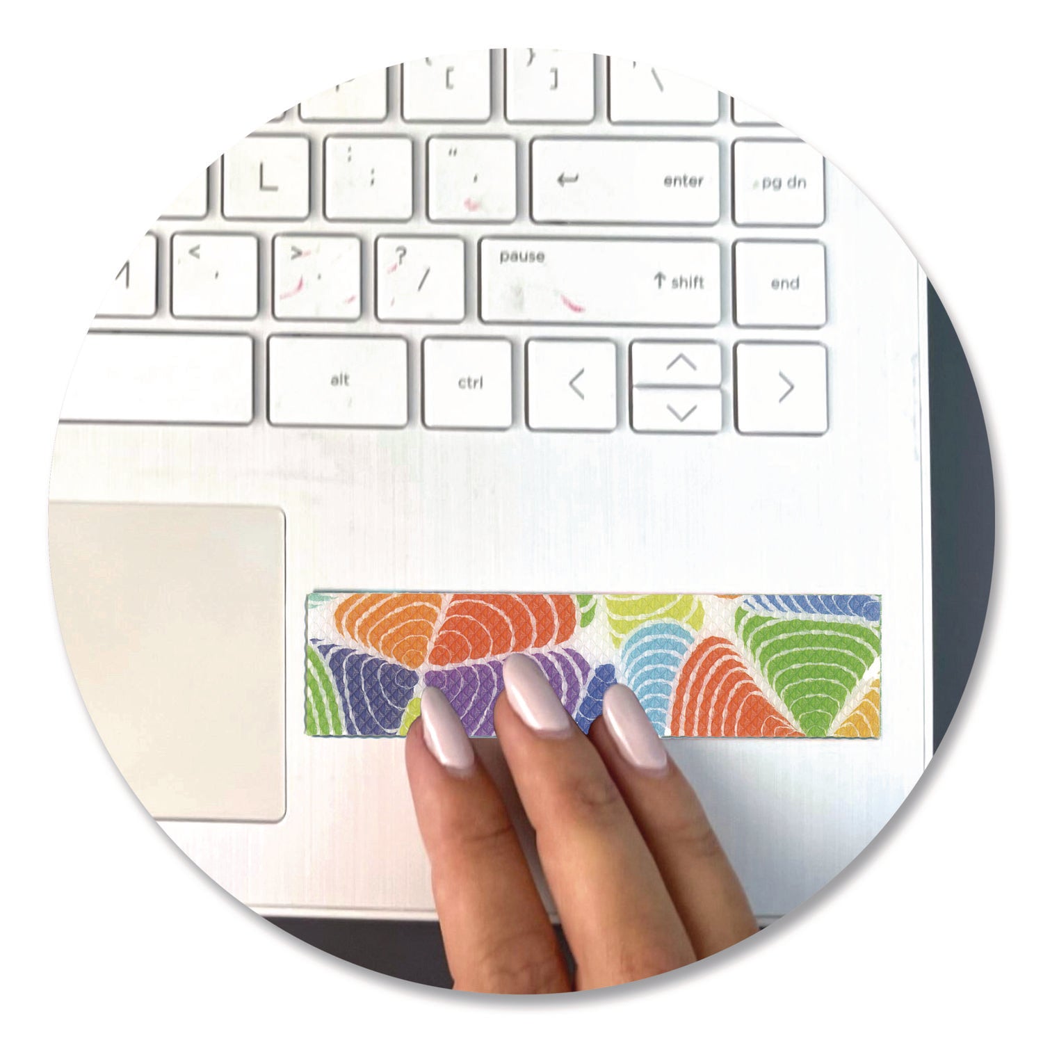 TPG Creations™ Zen Strips, Bumpy Brights Rainbow, Assorted Colors, 80/Carton