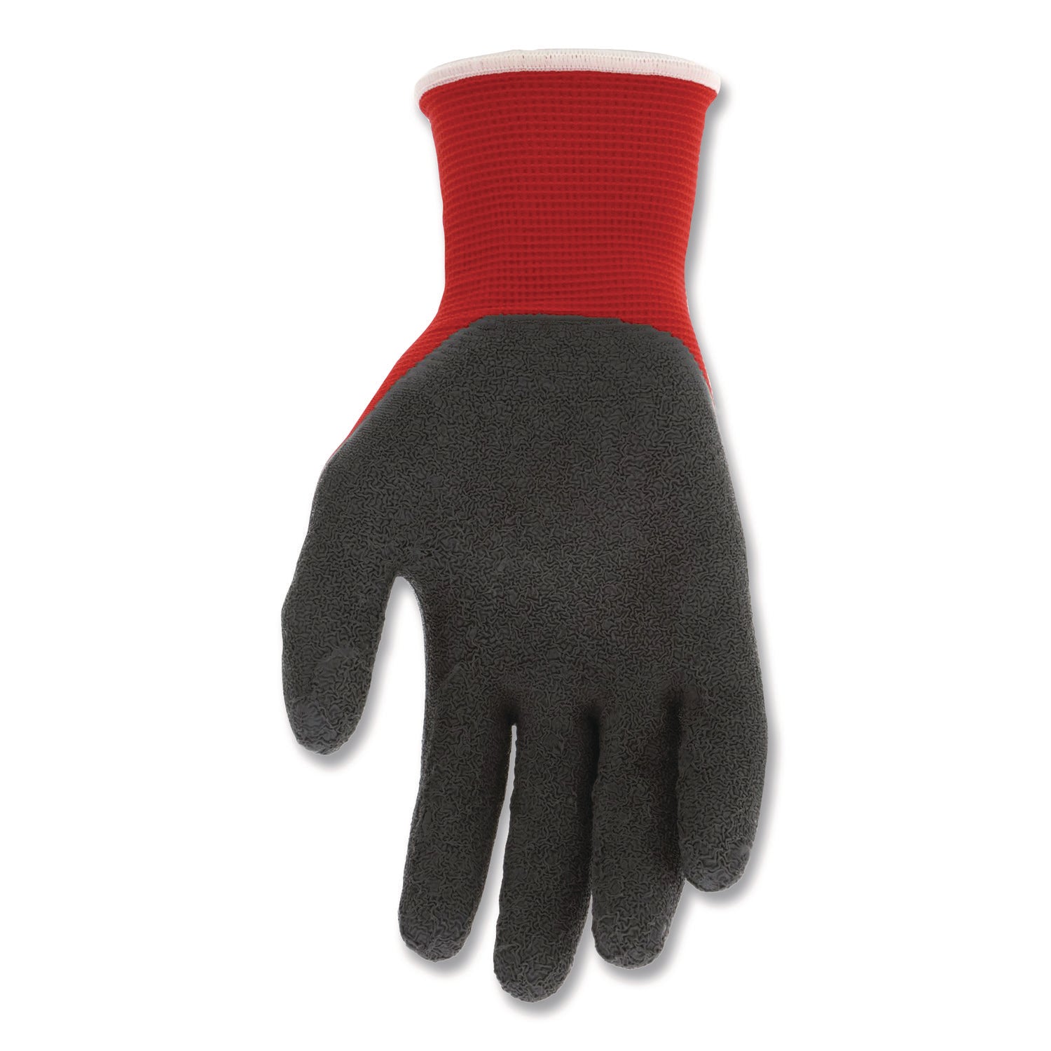 MCR™ Safety Ninja Flex Latex Coated Palm Gloves N9680, Medium, Red/Gray, Dozen