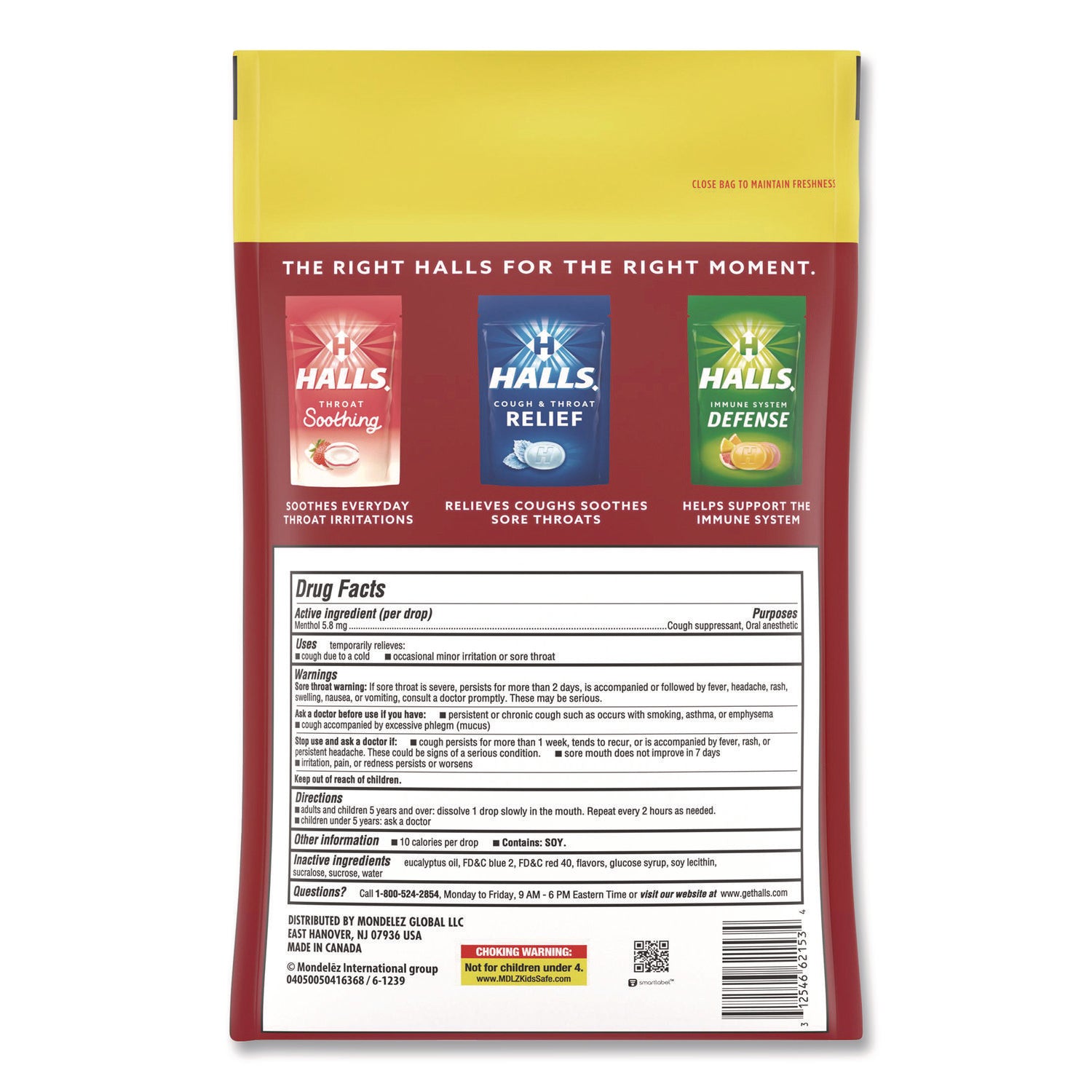 HALLS Relief Cough Drops - Value Size, Cherry, 200/Pack