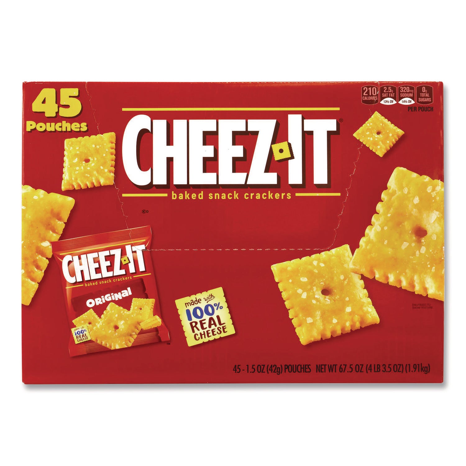 Coca-Cola® Soda Mini Variety and Cheez-It Combo Pack, (30) 7.5 oz Cans Assorted Flavors, (45) 1.5 oz Pouch Original Cheez-It/Bundle