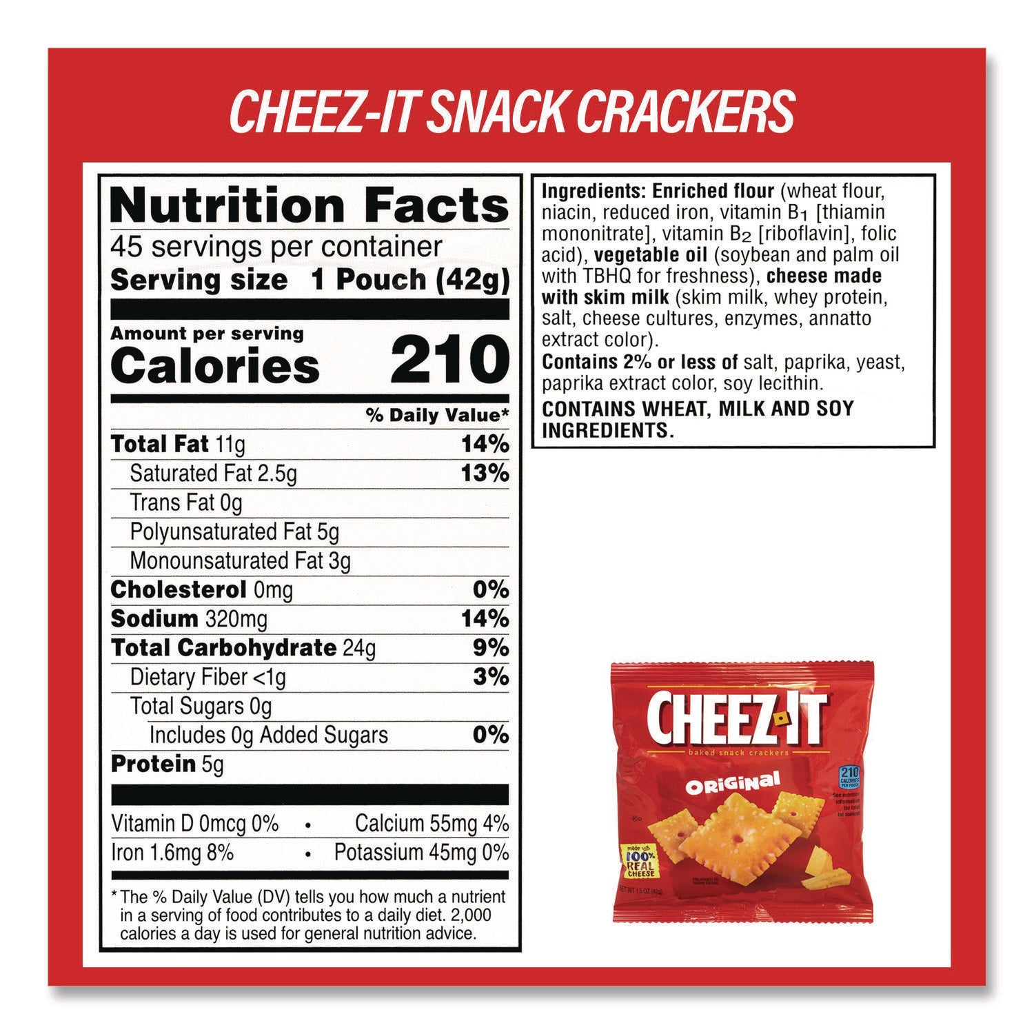 Coca-Cola® Soda Mini Variety and Cheez-It Combo Pack, (30) 7.5 oz Cans Assorted Flavors, (45) 1.5 oz Pouch Original Cheez-It/Bundle