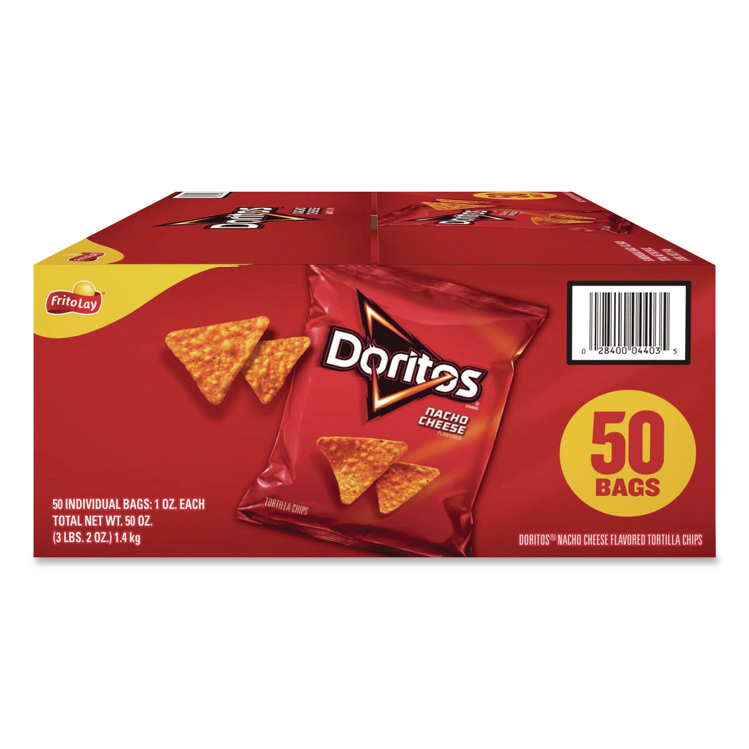 Snack Box Pros Doritos Nacho Cheese Tortilla Chips and Welch's Mixed Fruit Snacks, (50) 1oz Bag Chips, (66) 0.8 oz Pouch Fruit Snacks/Bundle