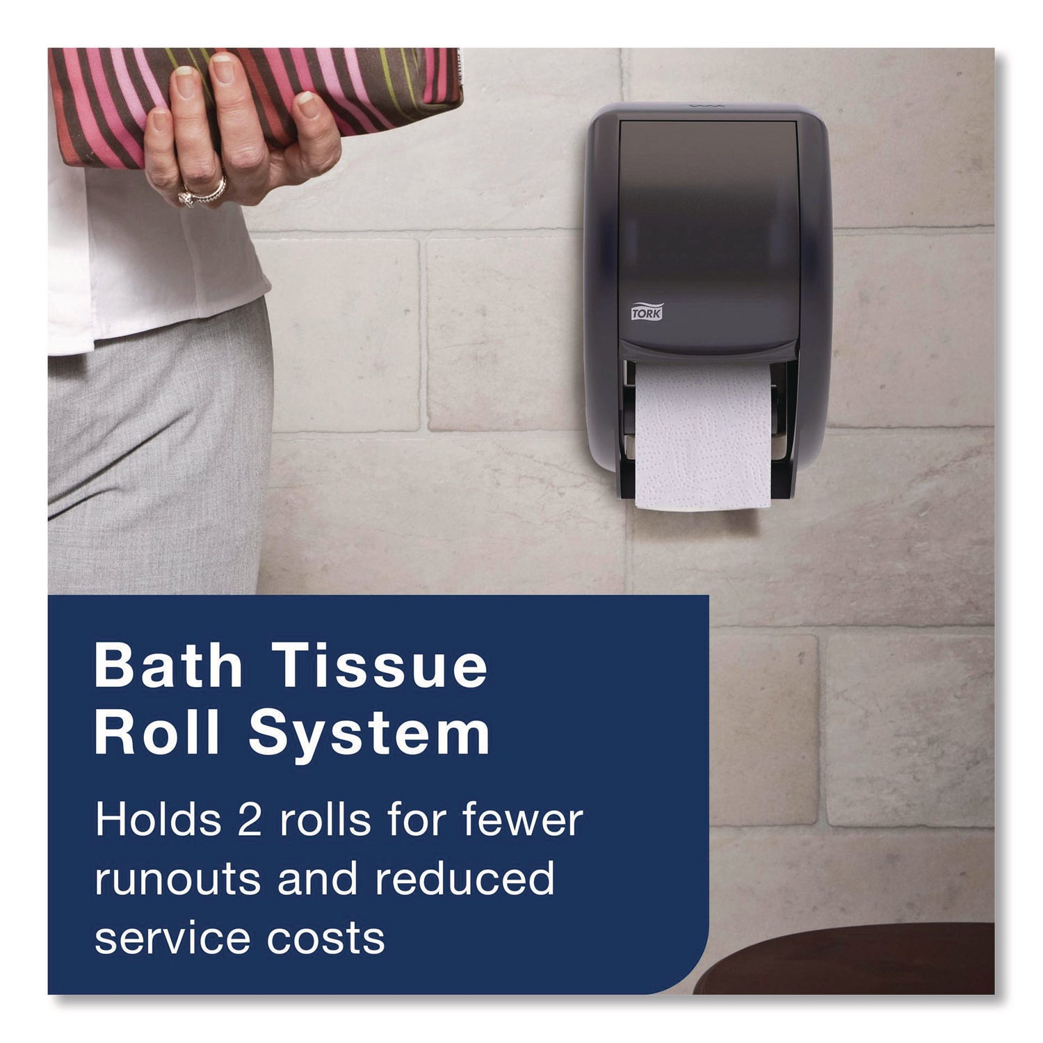 Tork® Advanced High Capacity Bath Tissue, Septic Safe, 1-Ply, White, 2,000 Sheets, 36 Rolls/Carton