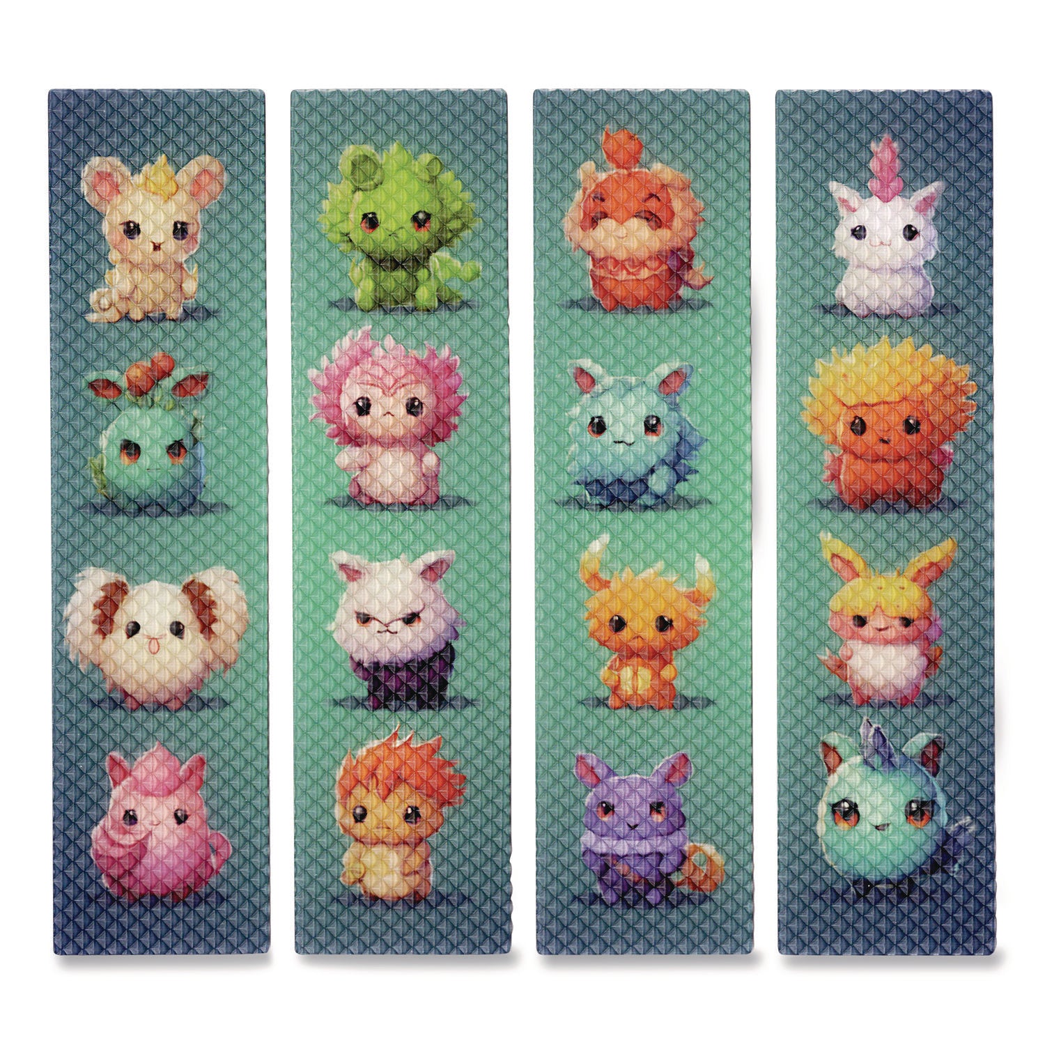 TPG Creations™ Zen Strips, Bumpy Cuties, Turquoise/Assorted, 80/Carton