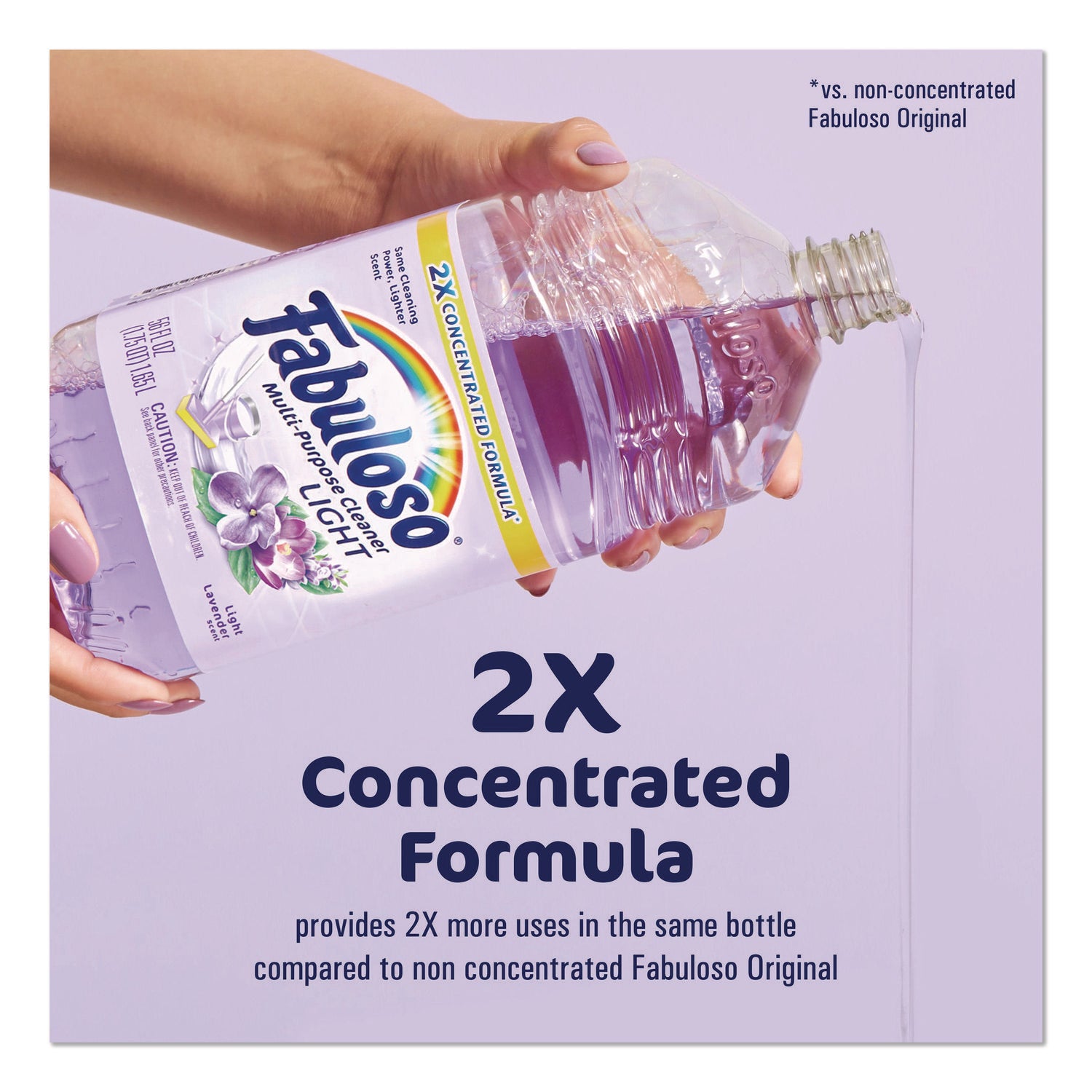 Fabuloso® Multi-Use Cleaner, Light Lavender Scent, 56 oz Bottle, 6/Carton