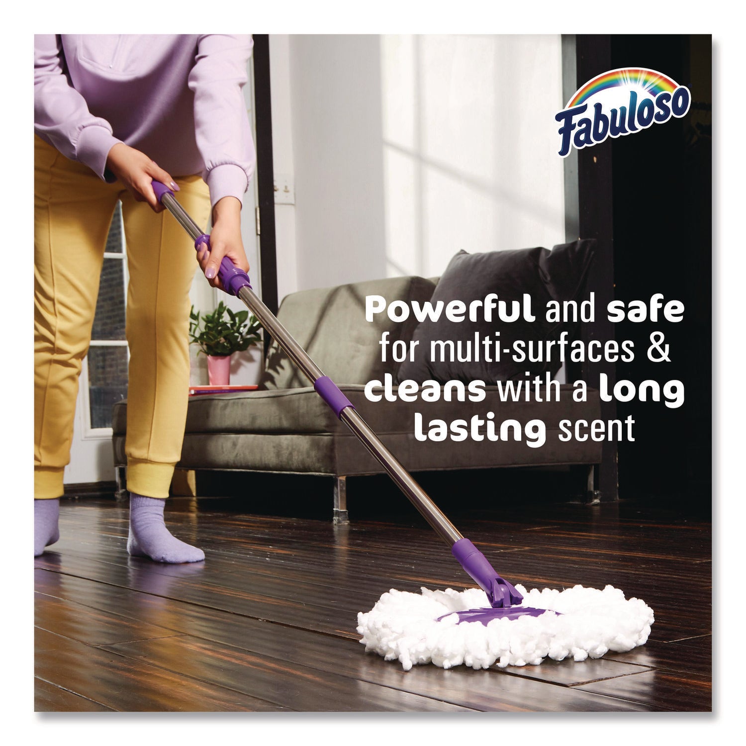 Fabuloso® Multi-Use Cleaner, Peach Scent, 56 oz Bottle, 6/Carton