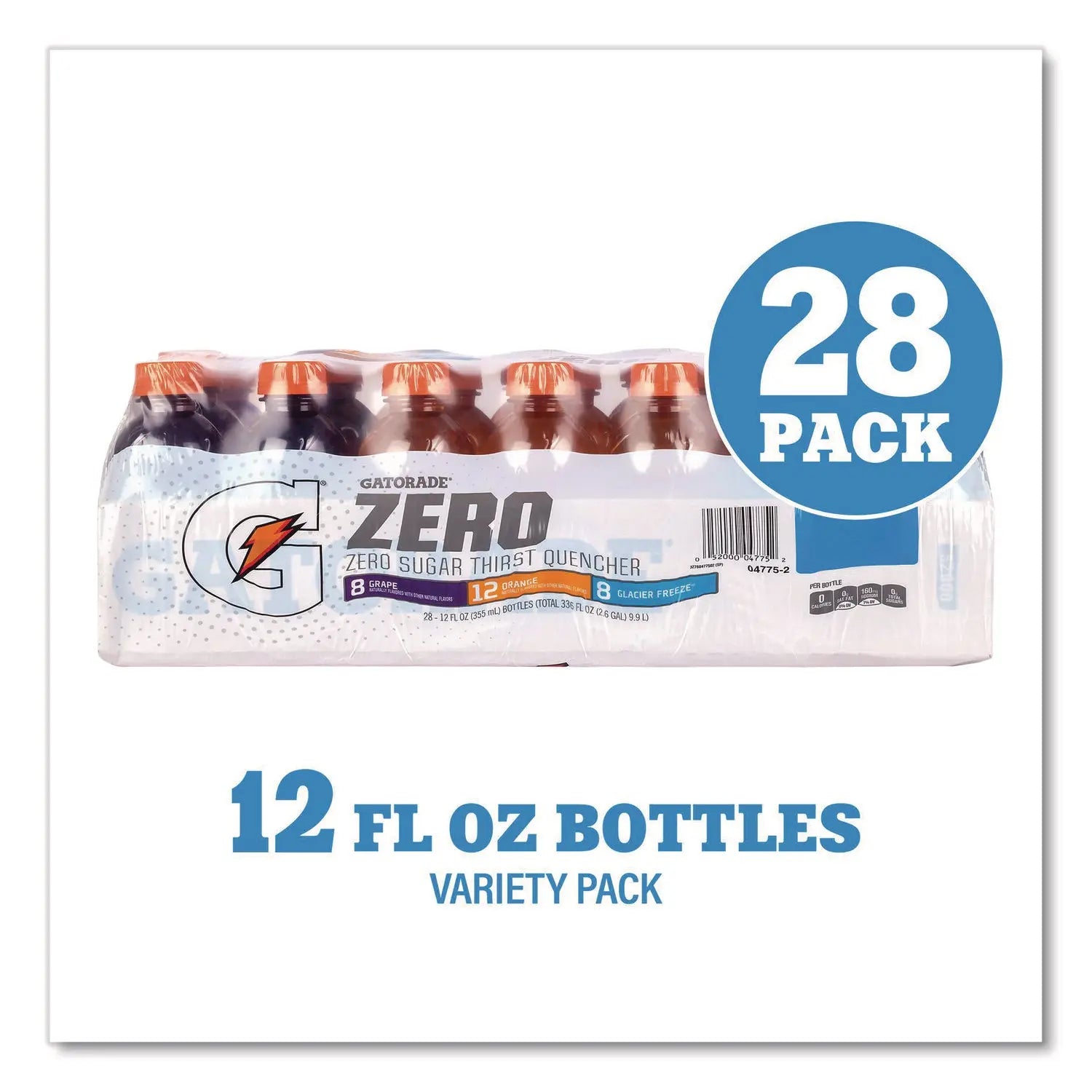 Gatorade® Zero Variety Pack Assorted Flavors 12 oz Bottle 28-Carton Gatorade® Flipcost