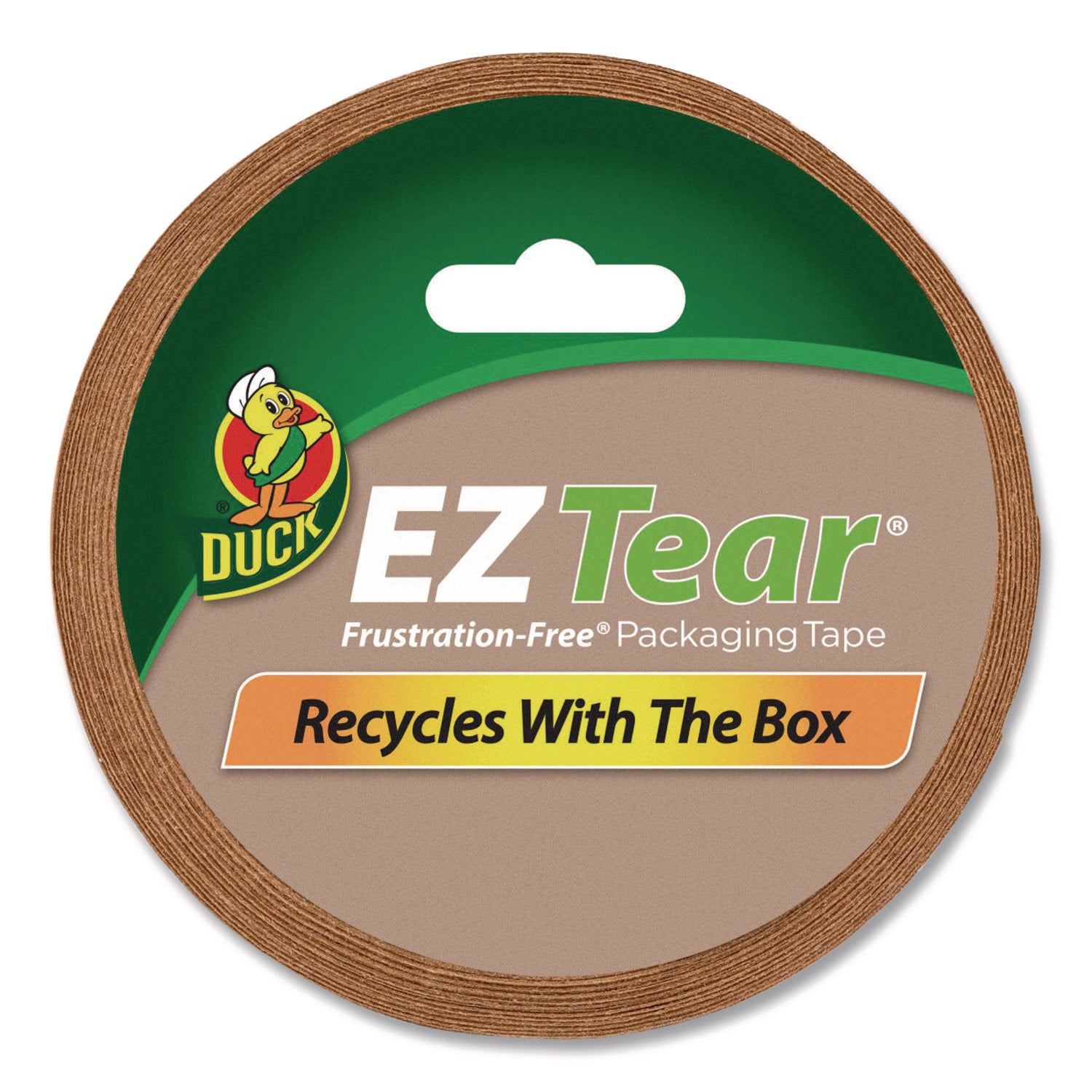 Duck® Brand EZ Tear Paper Tape, 1.88" x 25 yd, Brown