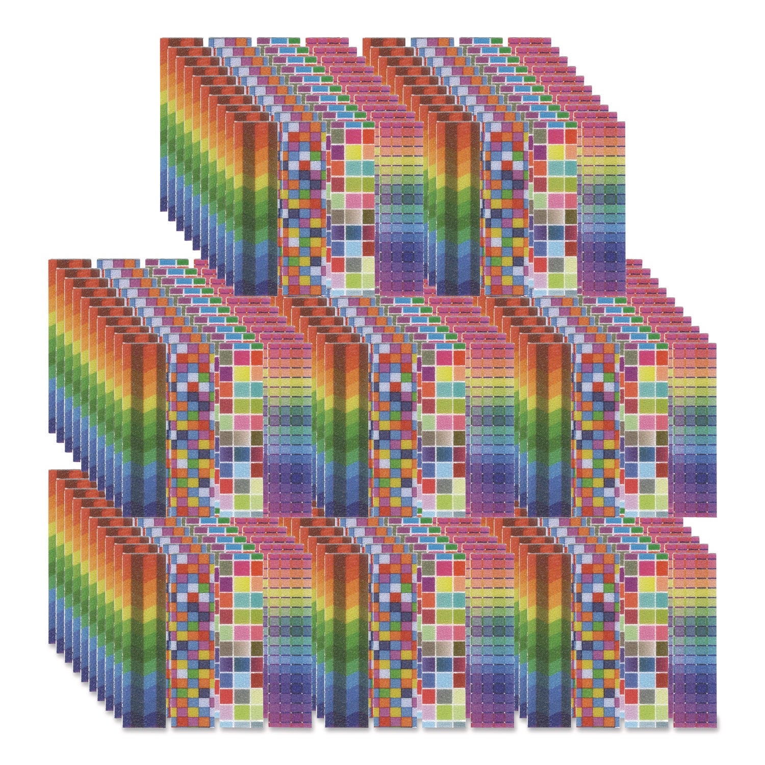 TPG Creations™ Zen Strips, Sandy Brights Rainbow Assorted Colors, 80/Carton