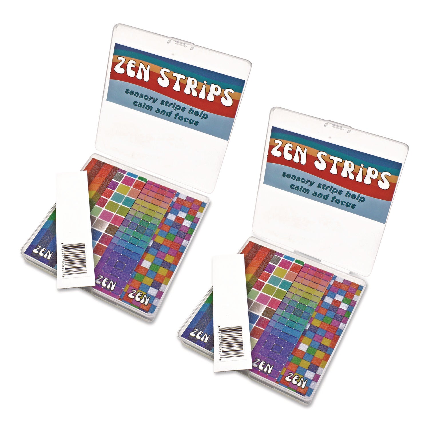 TPG Creations™ Zen Strips, Sandy Brights Rainbow Assorted Colors, 80/Carton