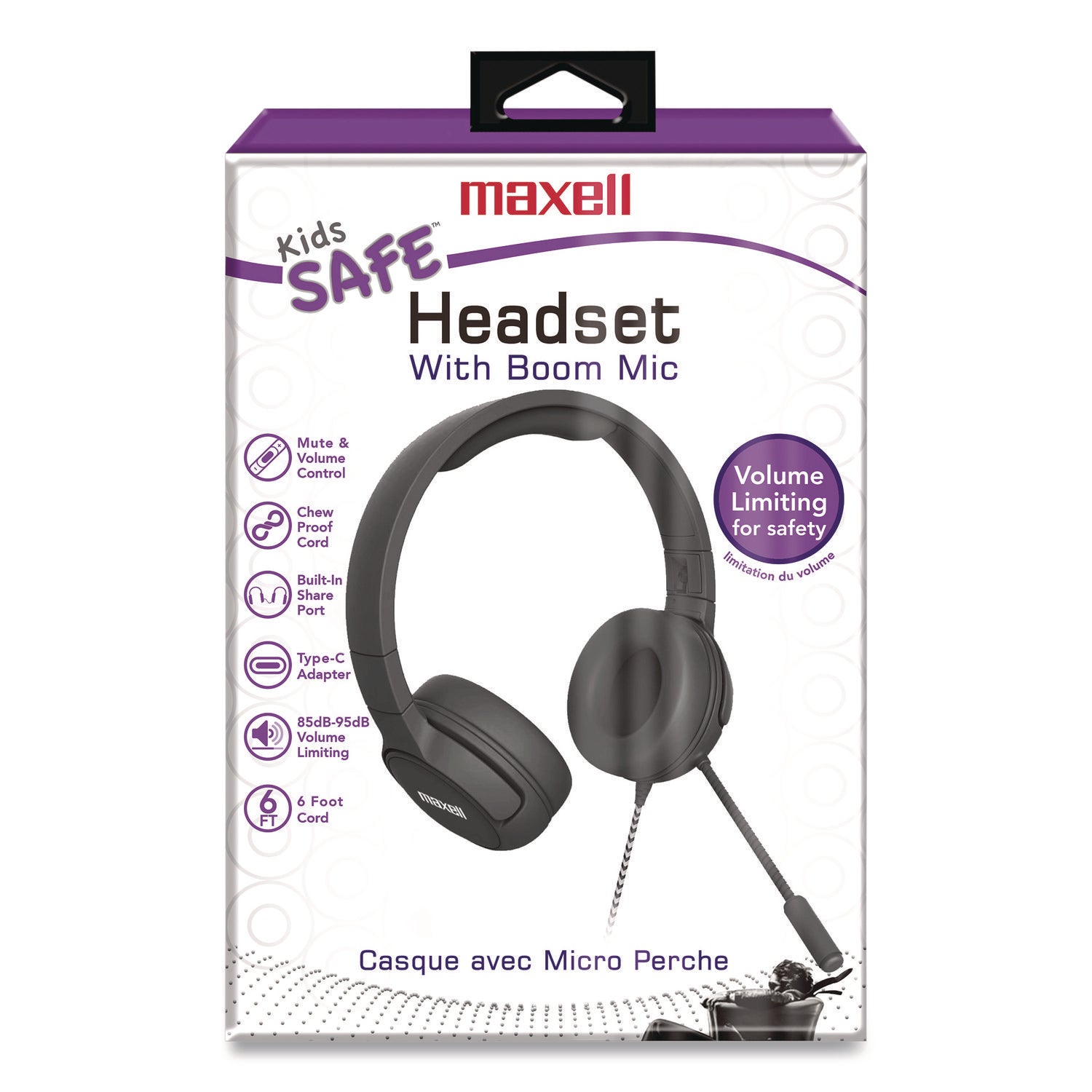 Maxell® Kid's Headphone-Wired, Black