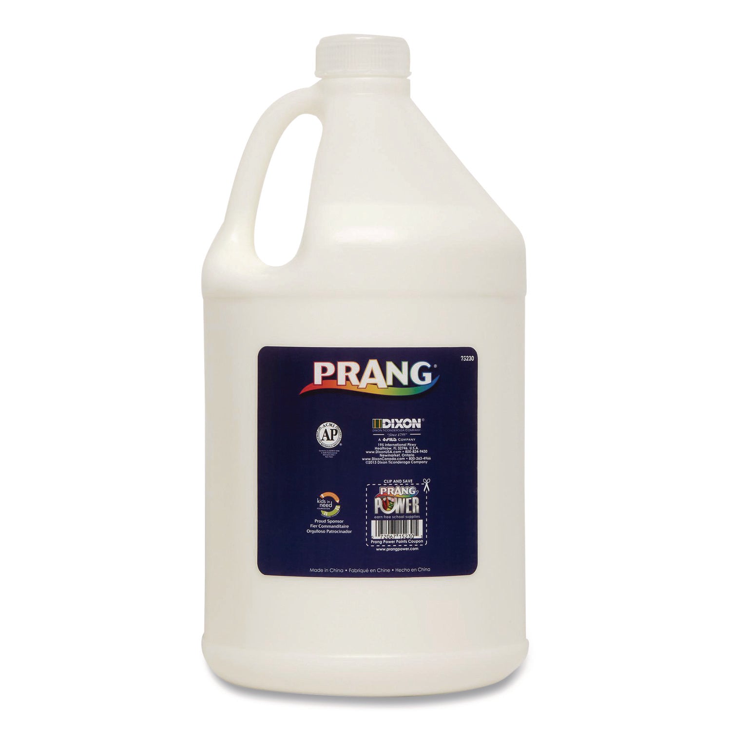 Prang® Washable Liquid White School Glue, 128 oz, Dries Clear
