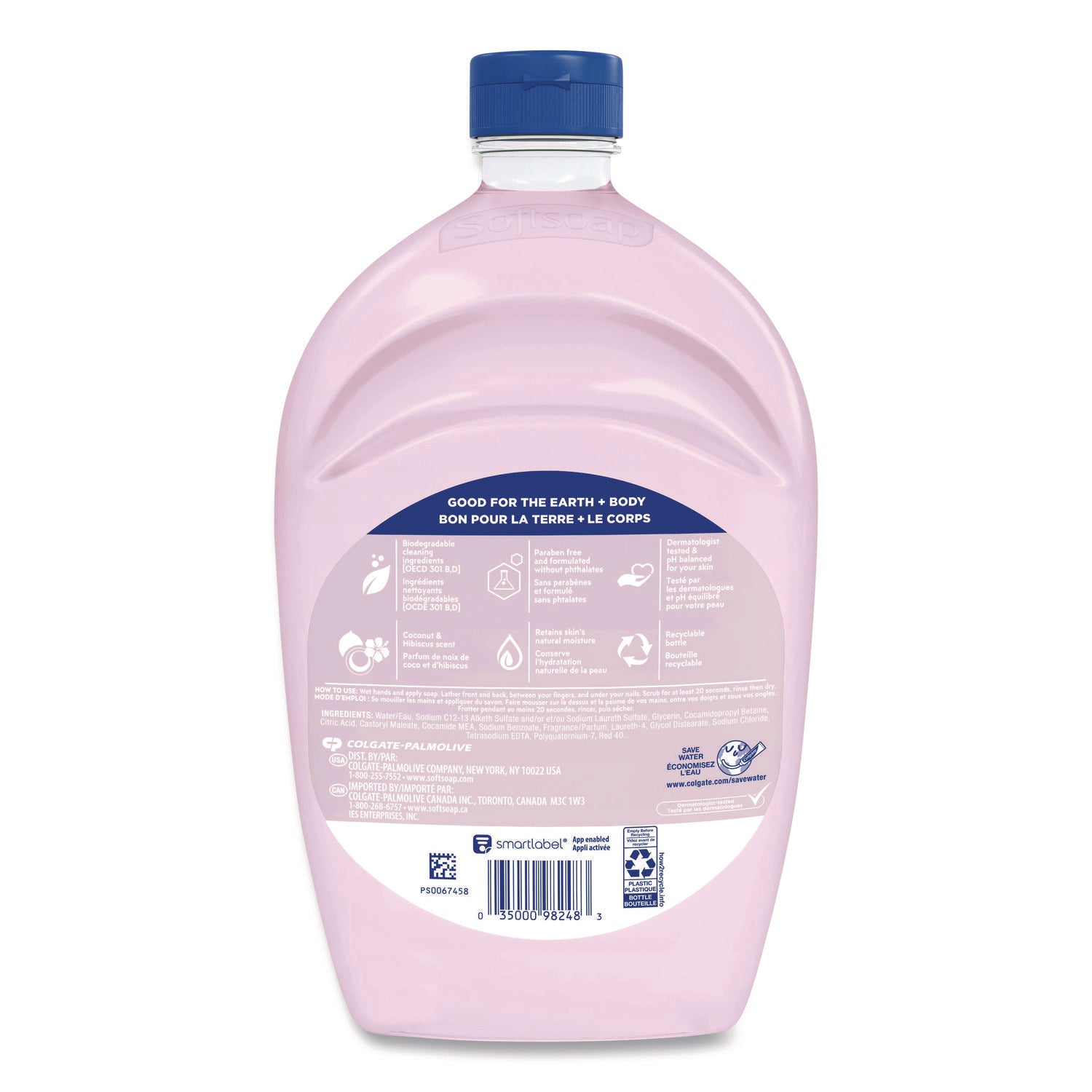 Softsoap® Liquid Hand Soap Refills, Coconut and Hibiscus, 6/Carton