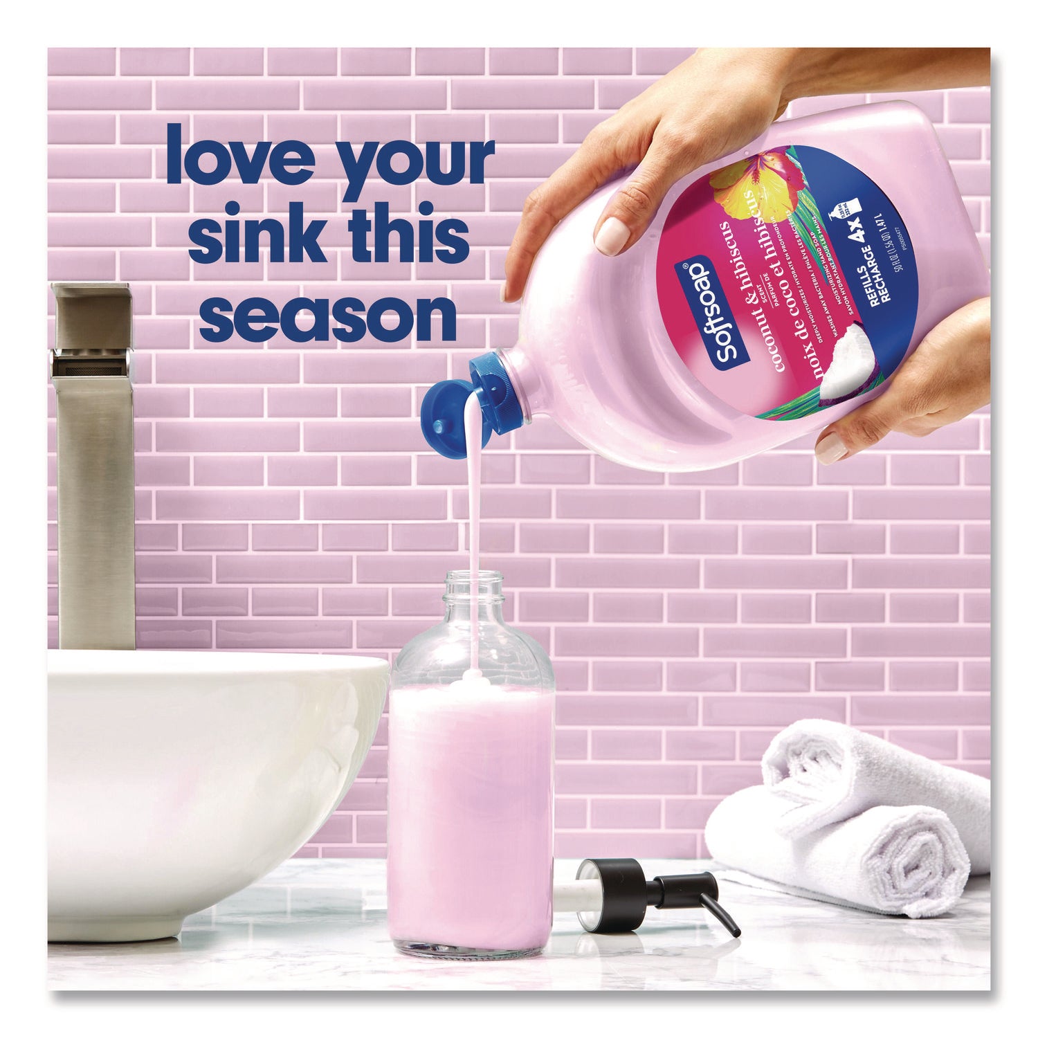 Softsoap® Liquid Hand Soap Refills, Coconut and Hibiscus, 6/Carton