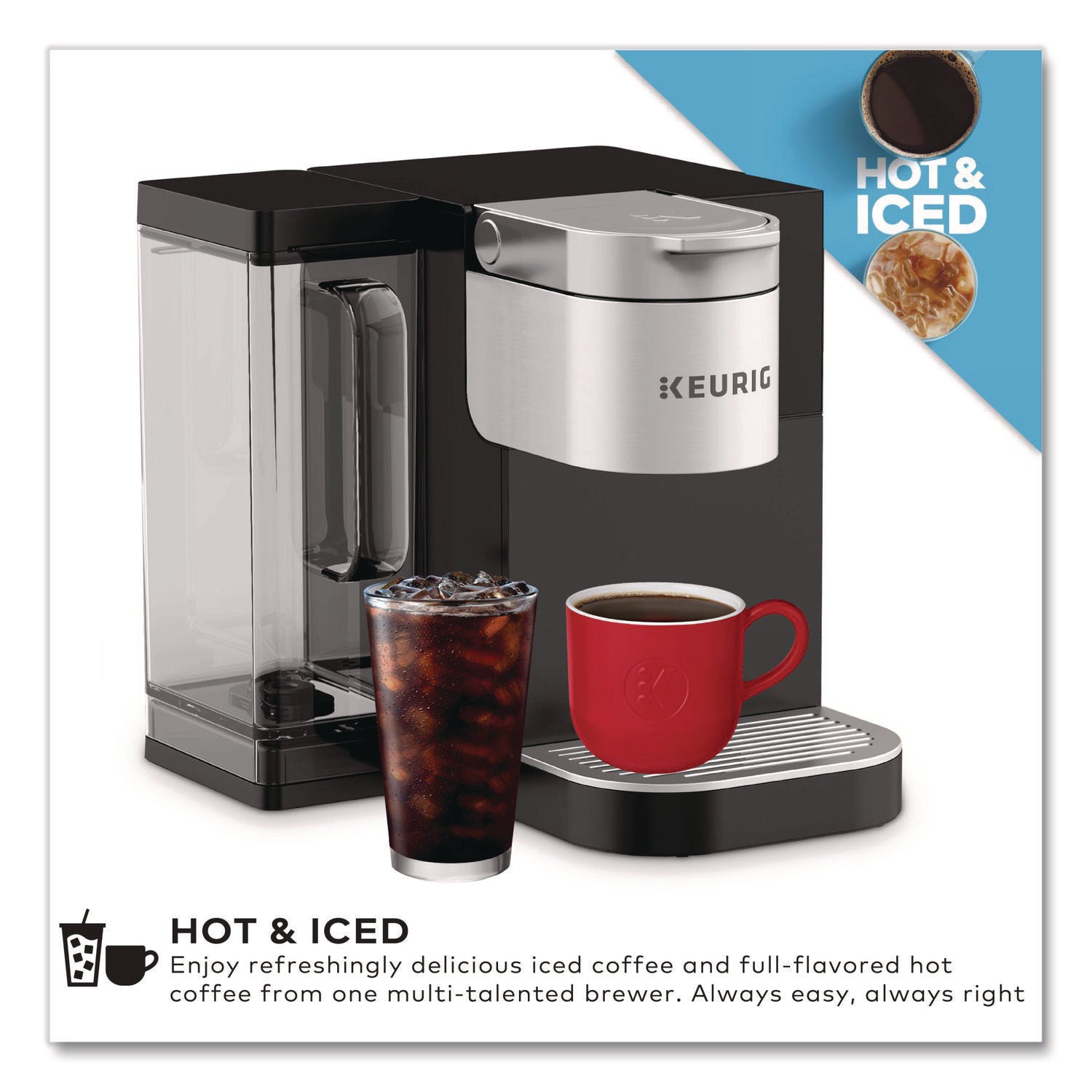 Keurig® K2550 Brewing System with Reservoir, Black /Silver